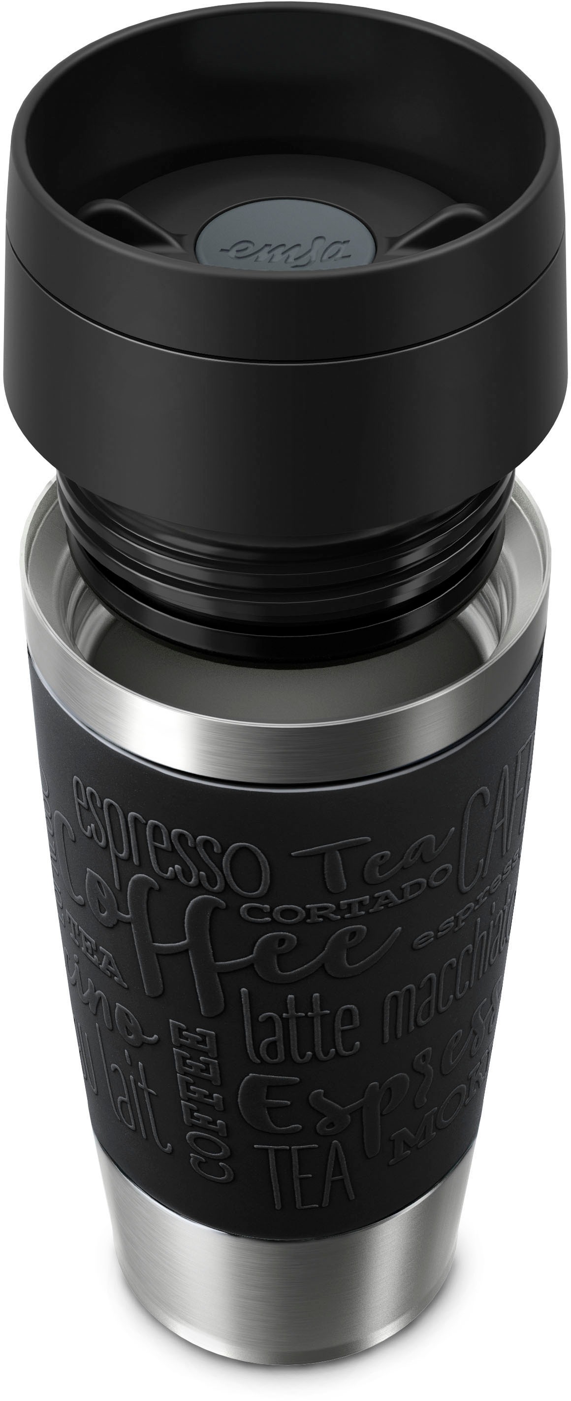 Emsa Thermobecher »Travel Mug Classic, mit 360°-Trinköffnung«, 4h heiß, 8h kalt - 360 ml / 6h heiß, 12h kalt - 500 ml, 100% dicht