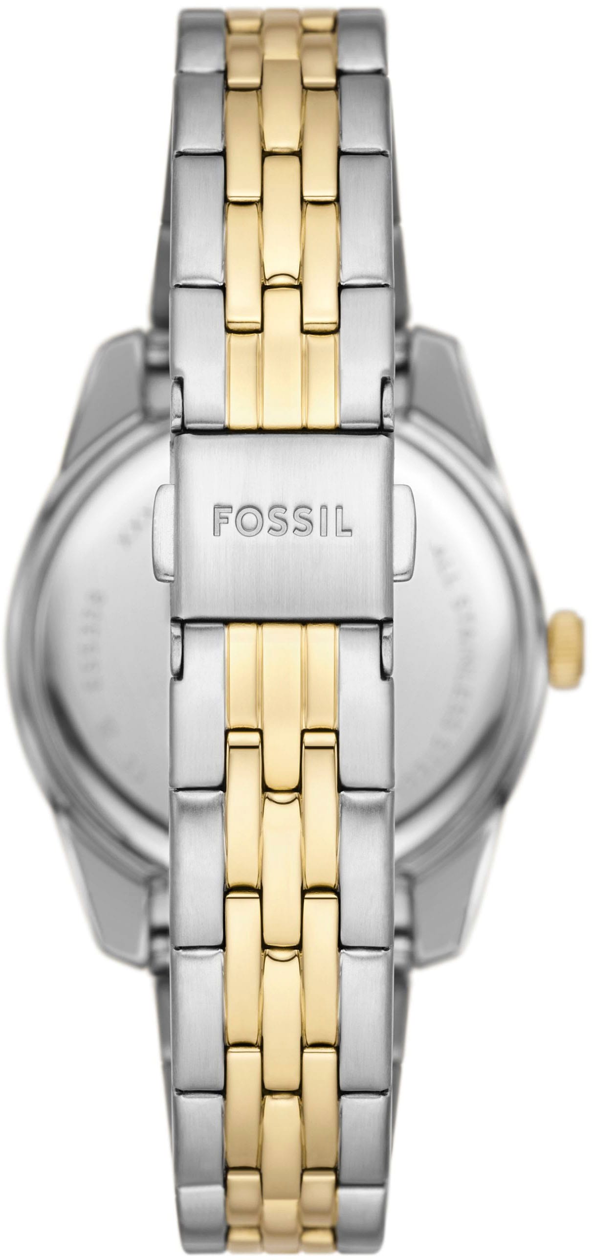 Fossil Quarzuhr »SCARLETTE MINI«, Armbanduhr, Damenuhr, Datum, analog