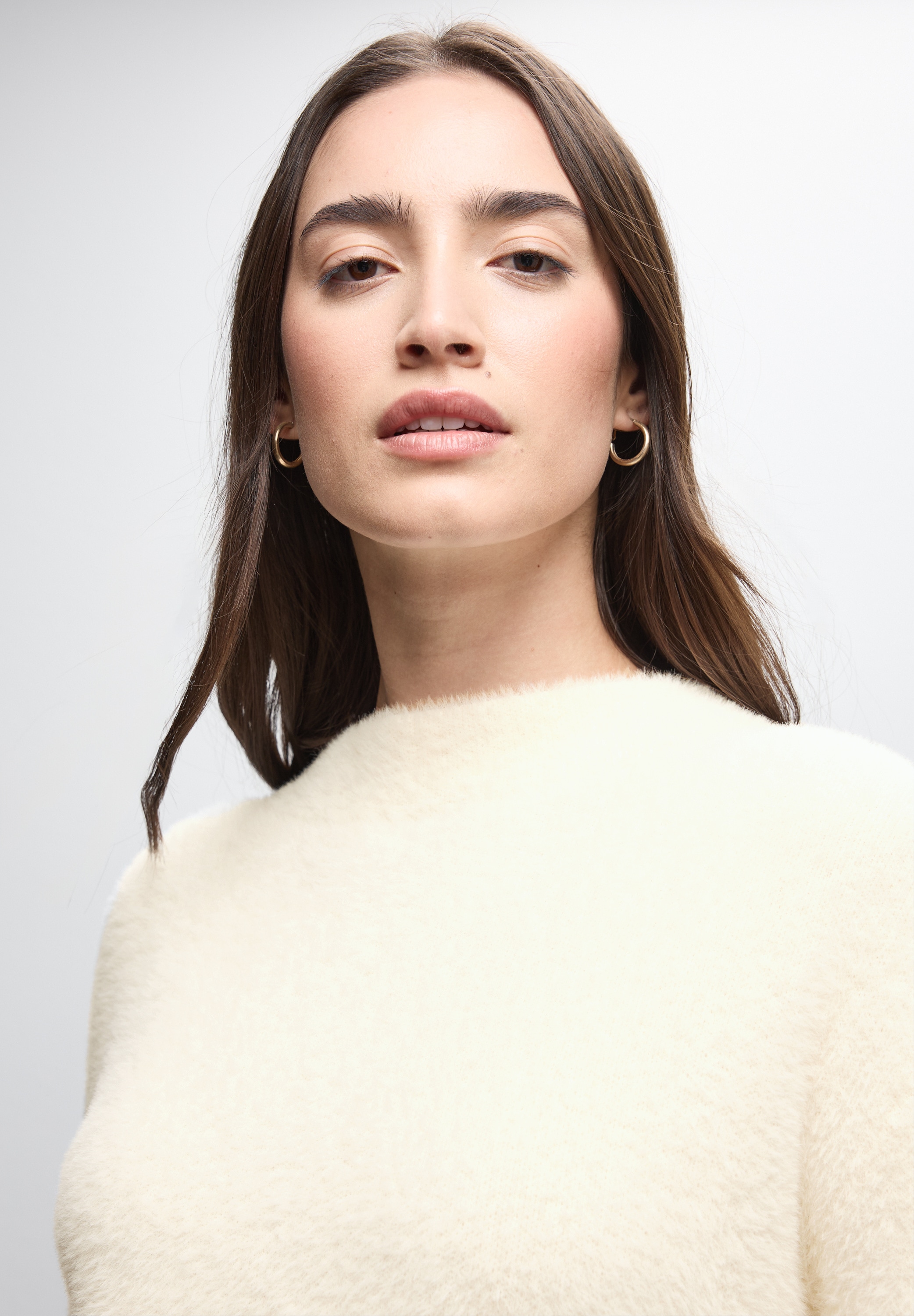 STREET ONE Rundhalspullover in softer Federgarn-Qualität