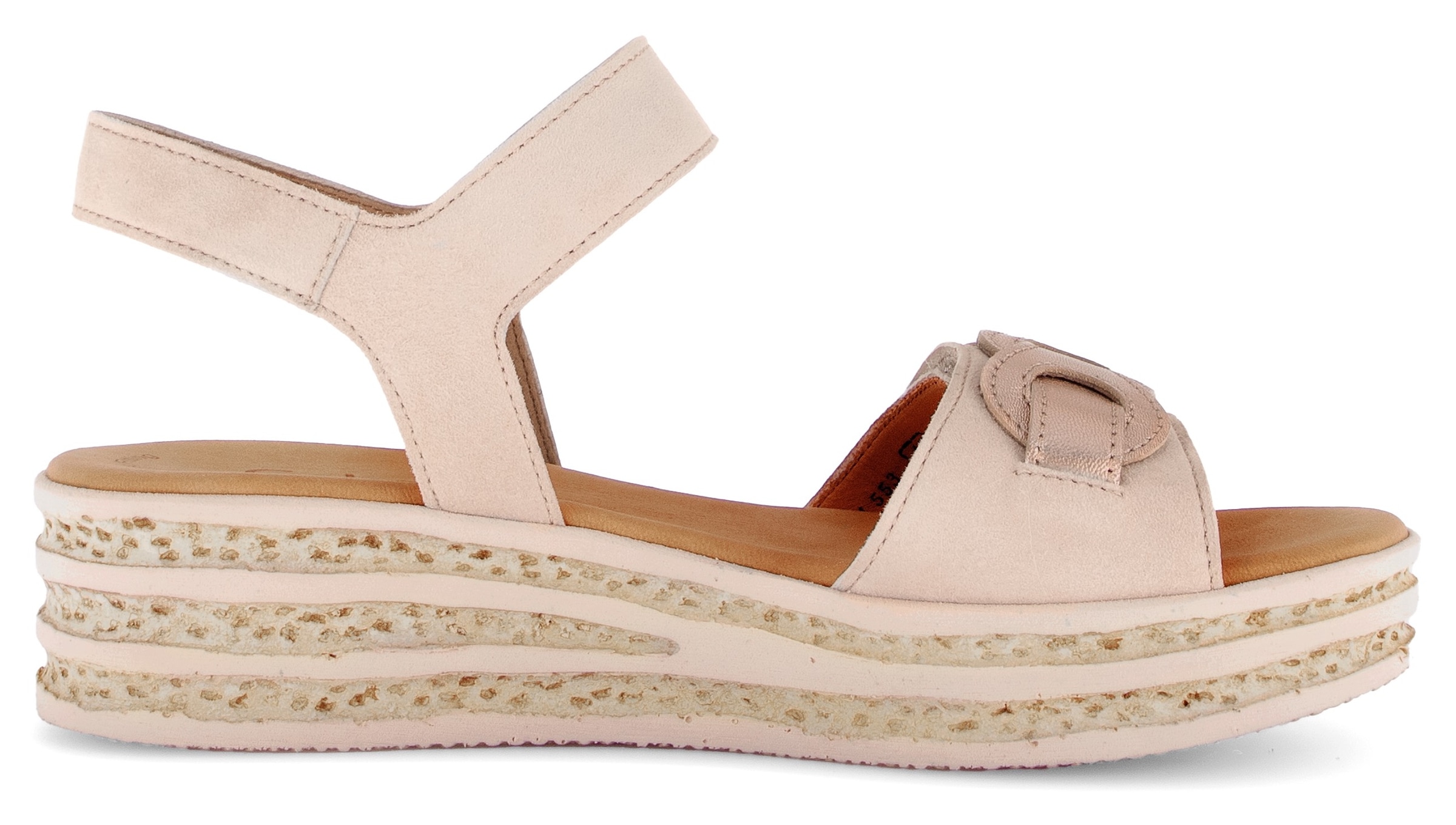 Gabor Keilsandalette, Sommerschuh, Riemchensandale mit praktischen Klettverschlüssen