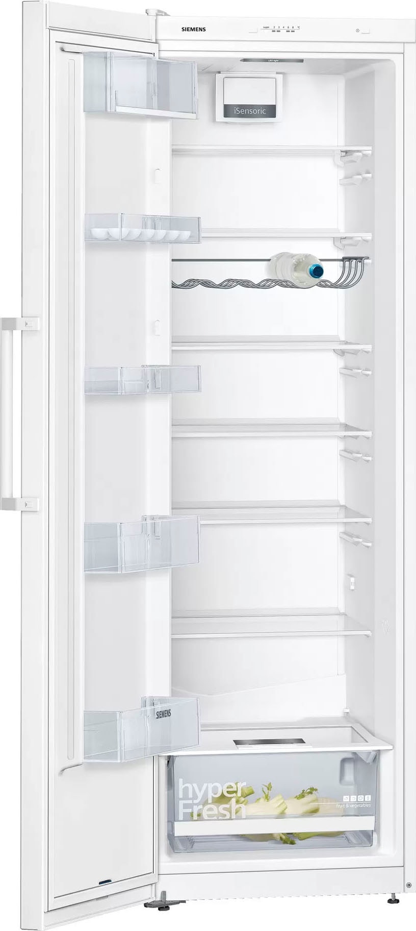 SIEMENS Kühlschrank iQ300 »KS36VVWEP« 186 cm hoch 60 cm breit hyperFresh Schublade, Flaschenregal, superKühlen, LED-Licht