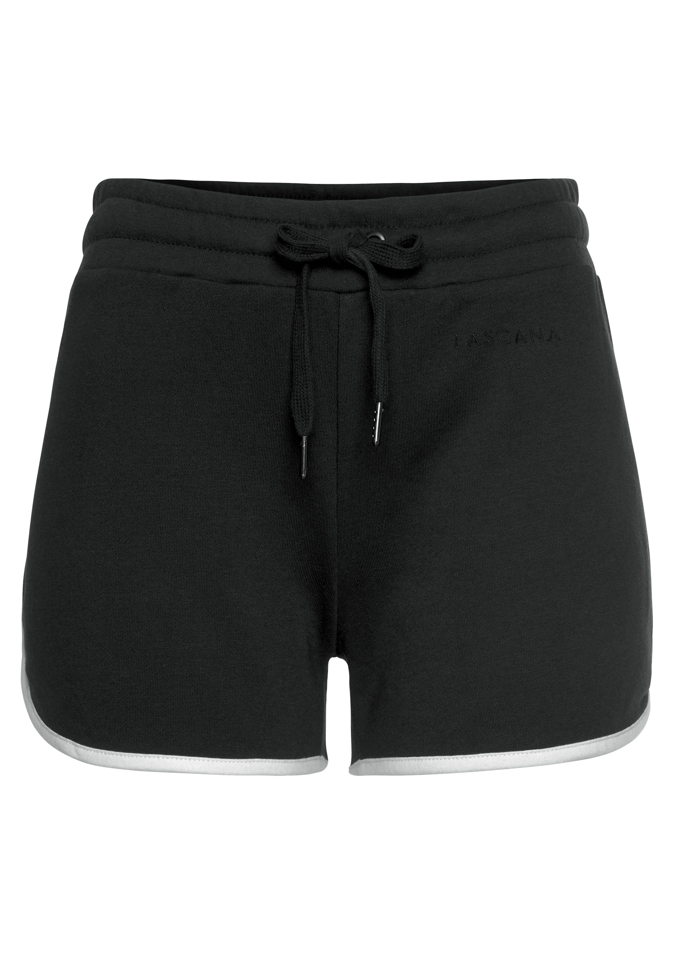 LASCANA Relaxshorts, mit Kontrastpaspeln, Loungewear