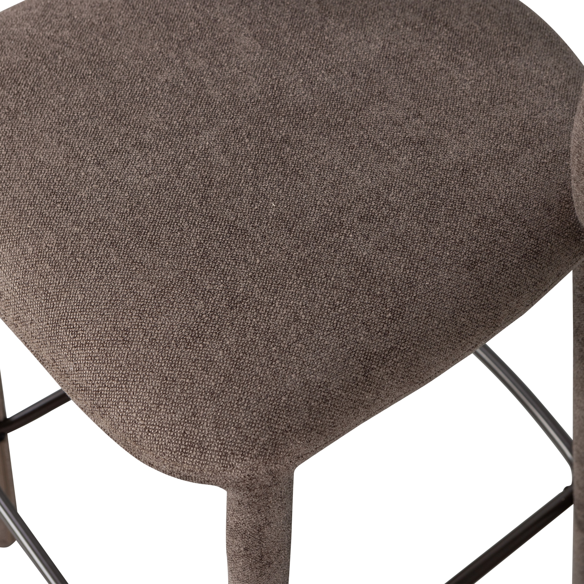 WOOOD Barhocker »Noble mit vollgepolstertem Gestell und Fußstütze B 48 x T 52 x H 95 cm« Gewebter Bezug, Hohe Verschleißfestigkeit, Tragkraft 150 kg