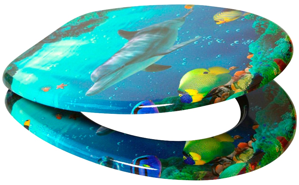 Sanilo WC-Sitz »Delphin Korallen«