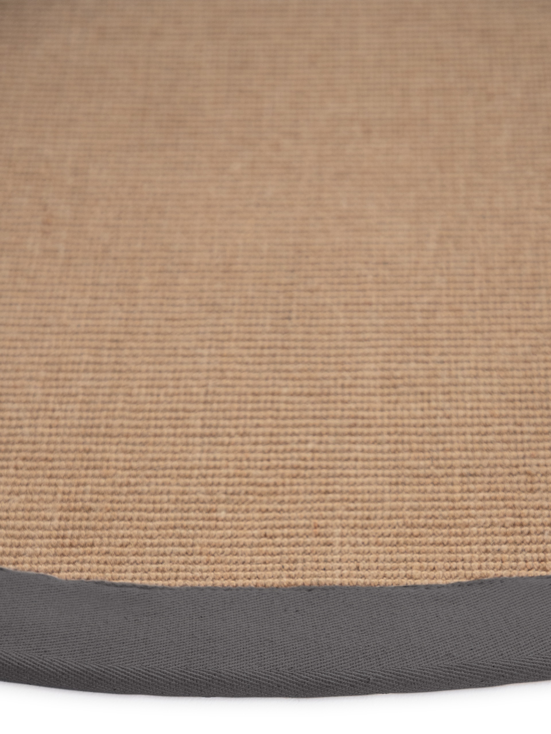 carpetfine Sisalteppich »Sisal«, rund, 5 mm Höhe, mit farbiger Bordüre, Anti-Rutsch Rückseite