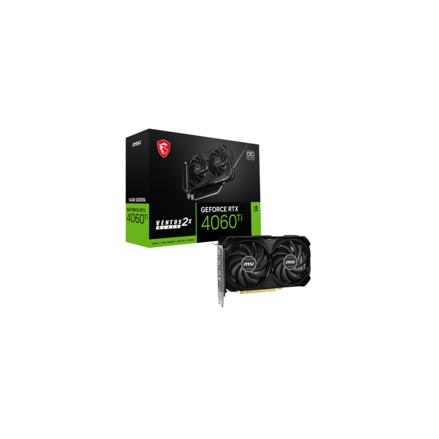 Grafikkarte »GEFORCE RTX 4060 TI VENTUS 2X BLACK 16G OC«