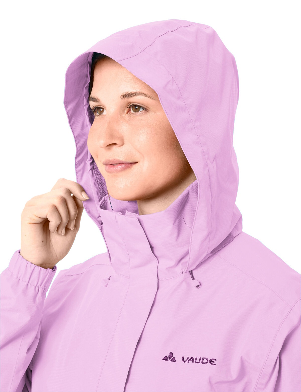 VAUDE Regenjacke »Women's Escape Light Jacket« mit Kapuze für Wandern und Trekking, atmungsaktives Material, wasserdicht