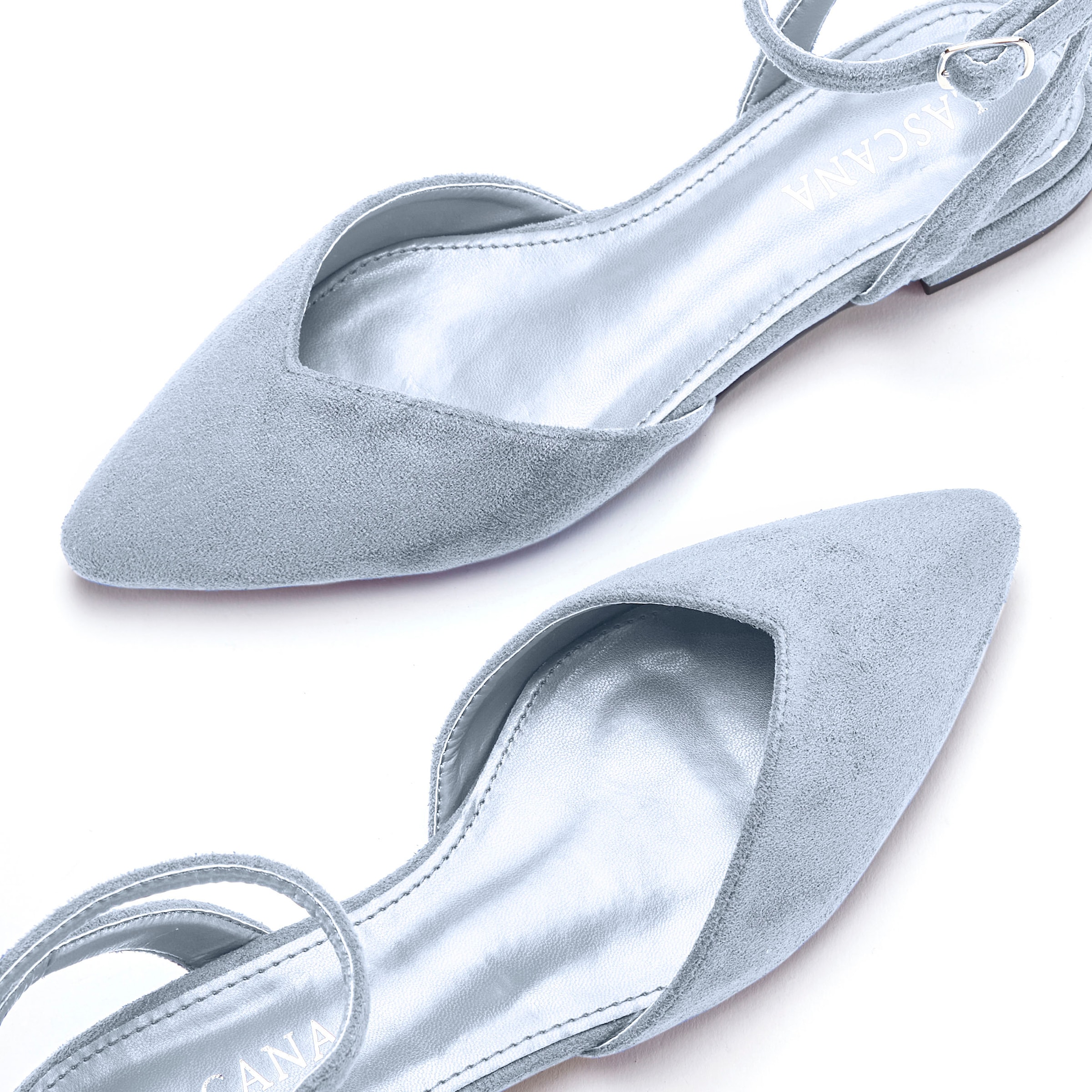 LASCANA Ballerina, Slingballerina, Riemchenballerina, Halbschuh, Slipper, Sandale VEGAN