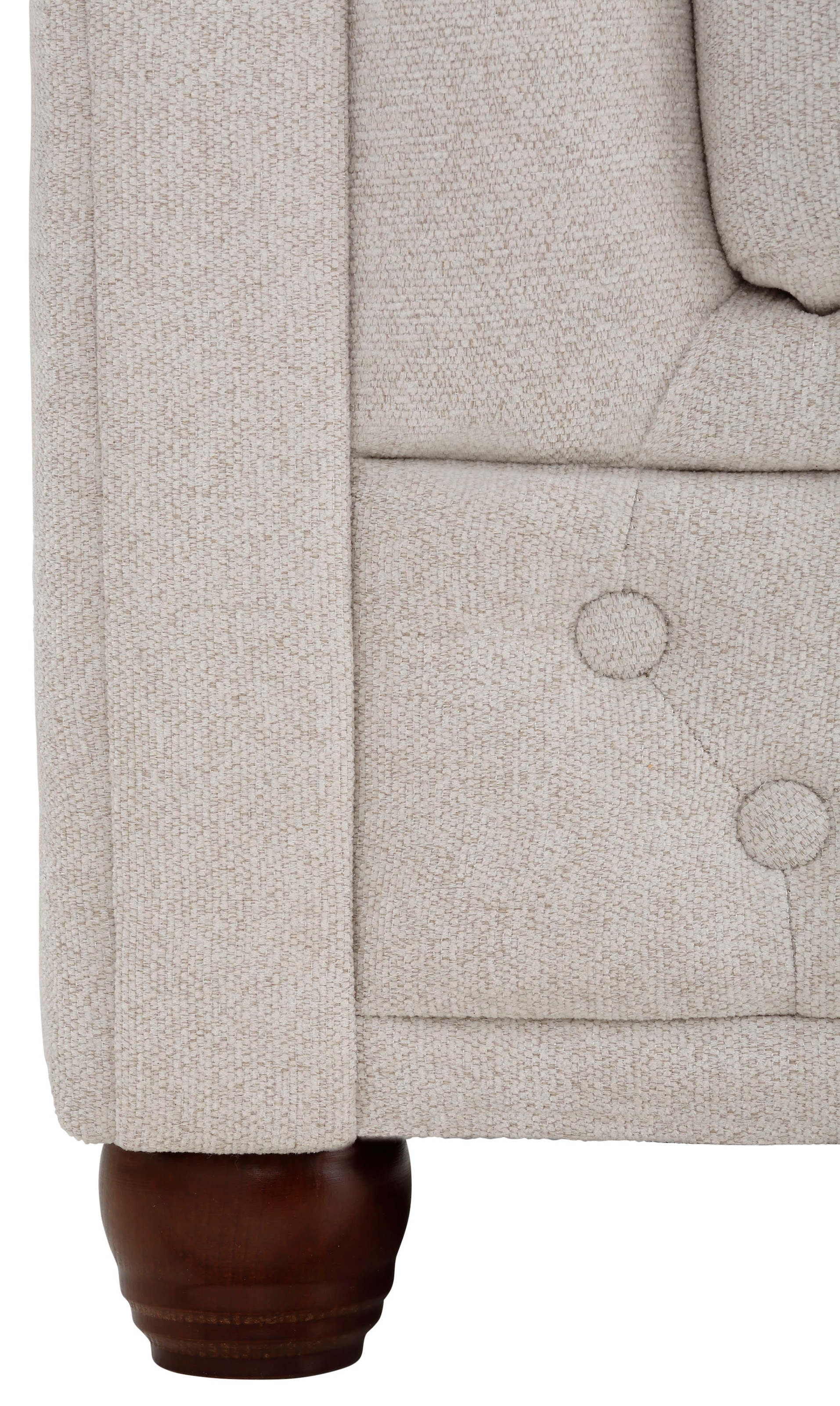Home affaire Chesterfield-Sofa »New Castle«, mit hochwertiger Knopfheftung in Chesterfield-Design, B/T/H: 148/86/72