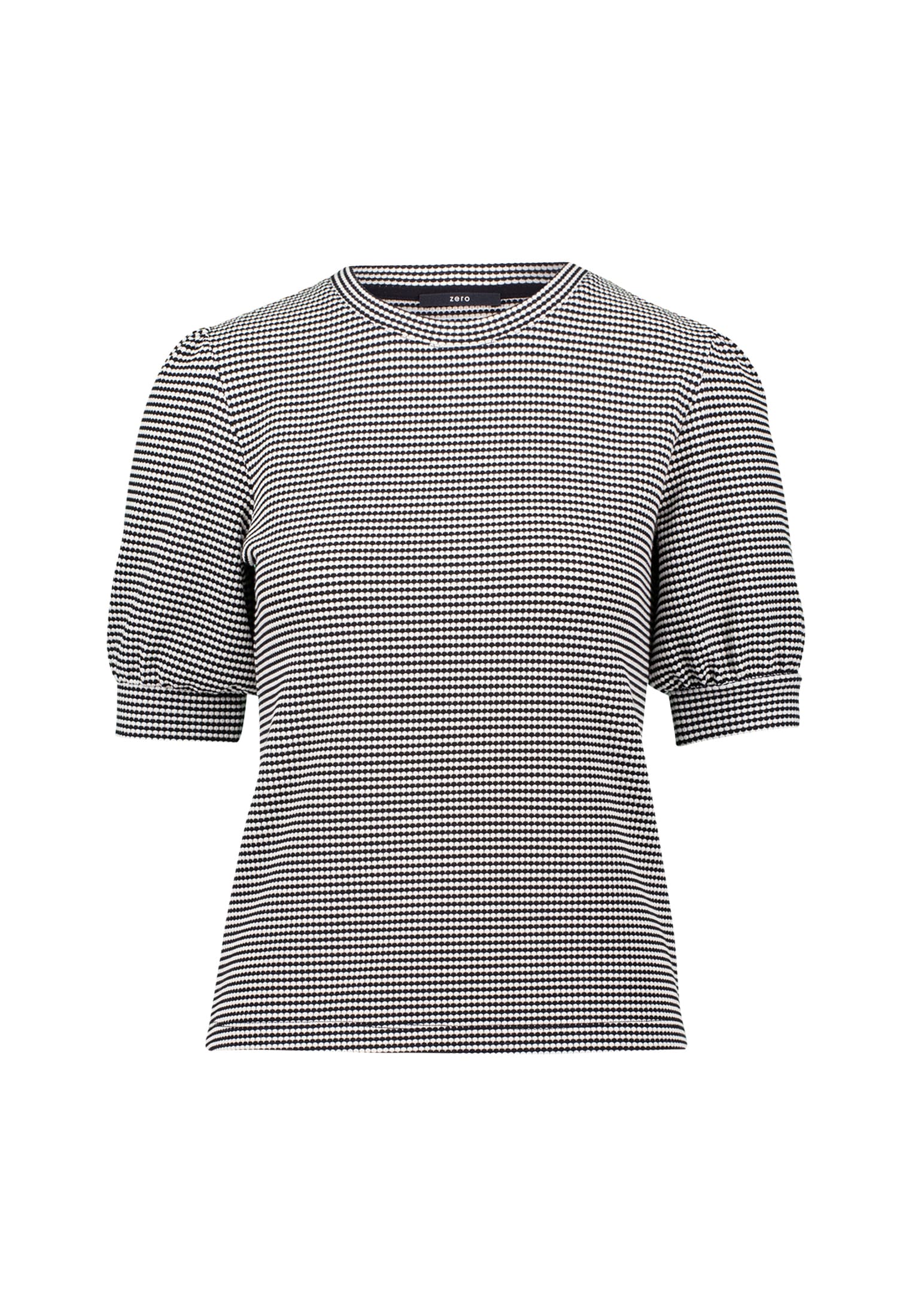 Zero Kurzarmshirt »Strukturshirt kurzen Puffärmeln«