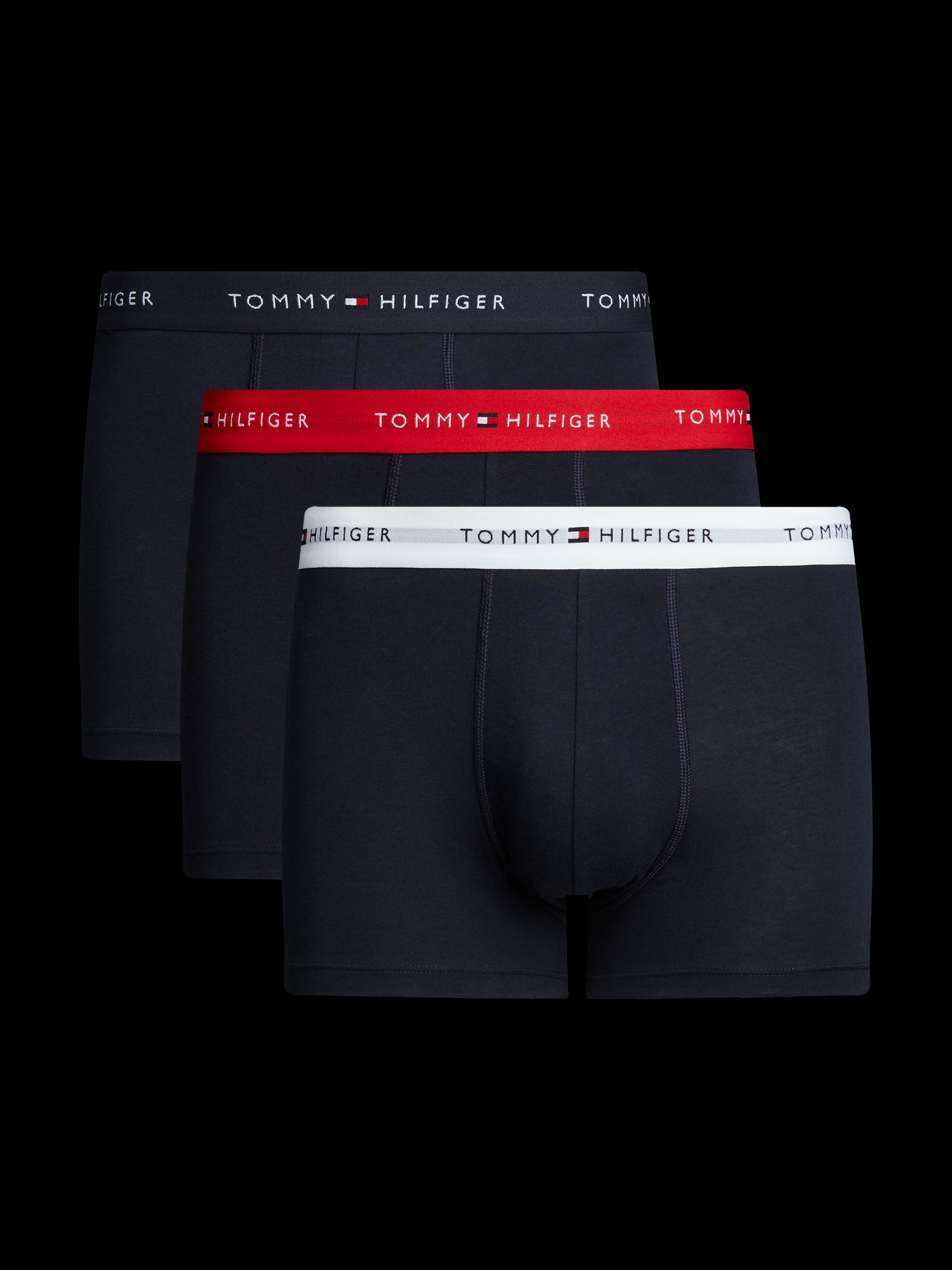 Tommy Hilfiger Underwear Trunk »3P WB TRUNK«, (Packung, 3 St., 3er-Pack), mit Logobund