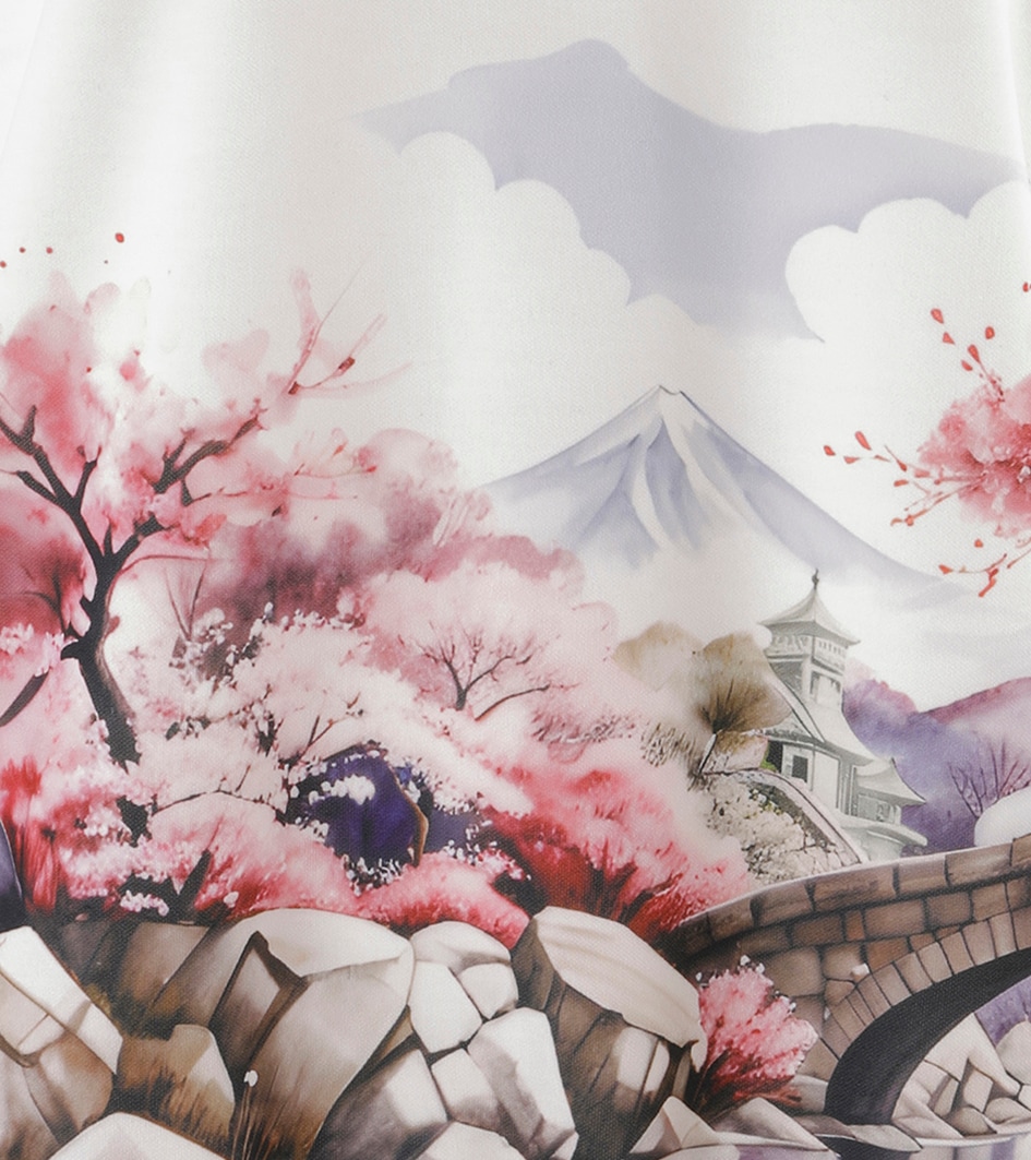 Aniston SELECTED Sweatshirt , mit malerischen Druck vorne und hinten - NEUE KOLLEKTION
