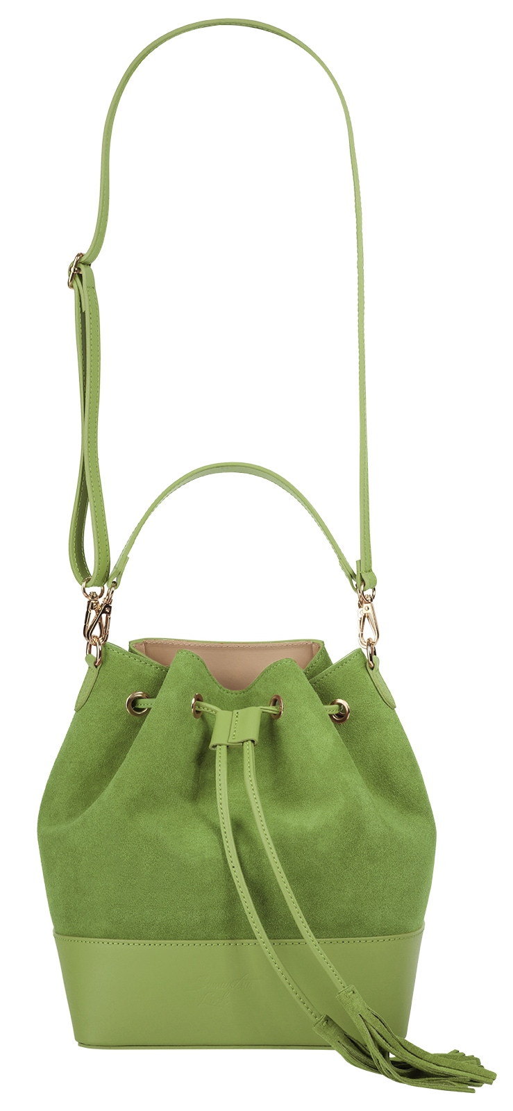 Samantha Look Umhängetasche, echt Leder, Made in Italy