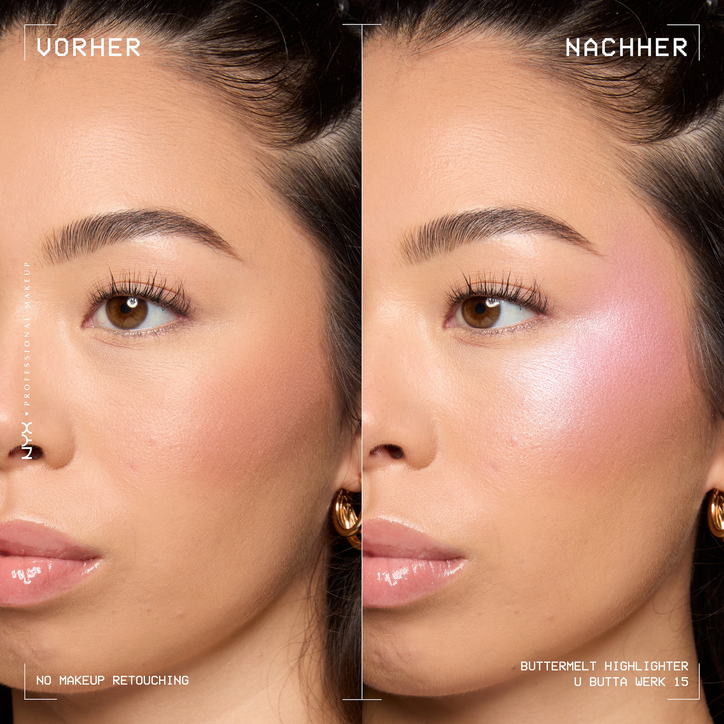 NYX PROFESSIONAL MAKEUP Highlighter »BUTTERMELT HIGHLIGHTER« zaubert einen multidimensionalen Glow in das Gesicht