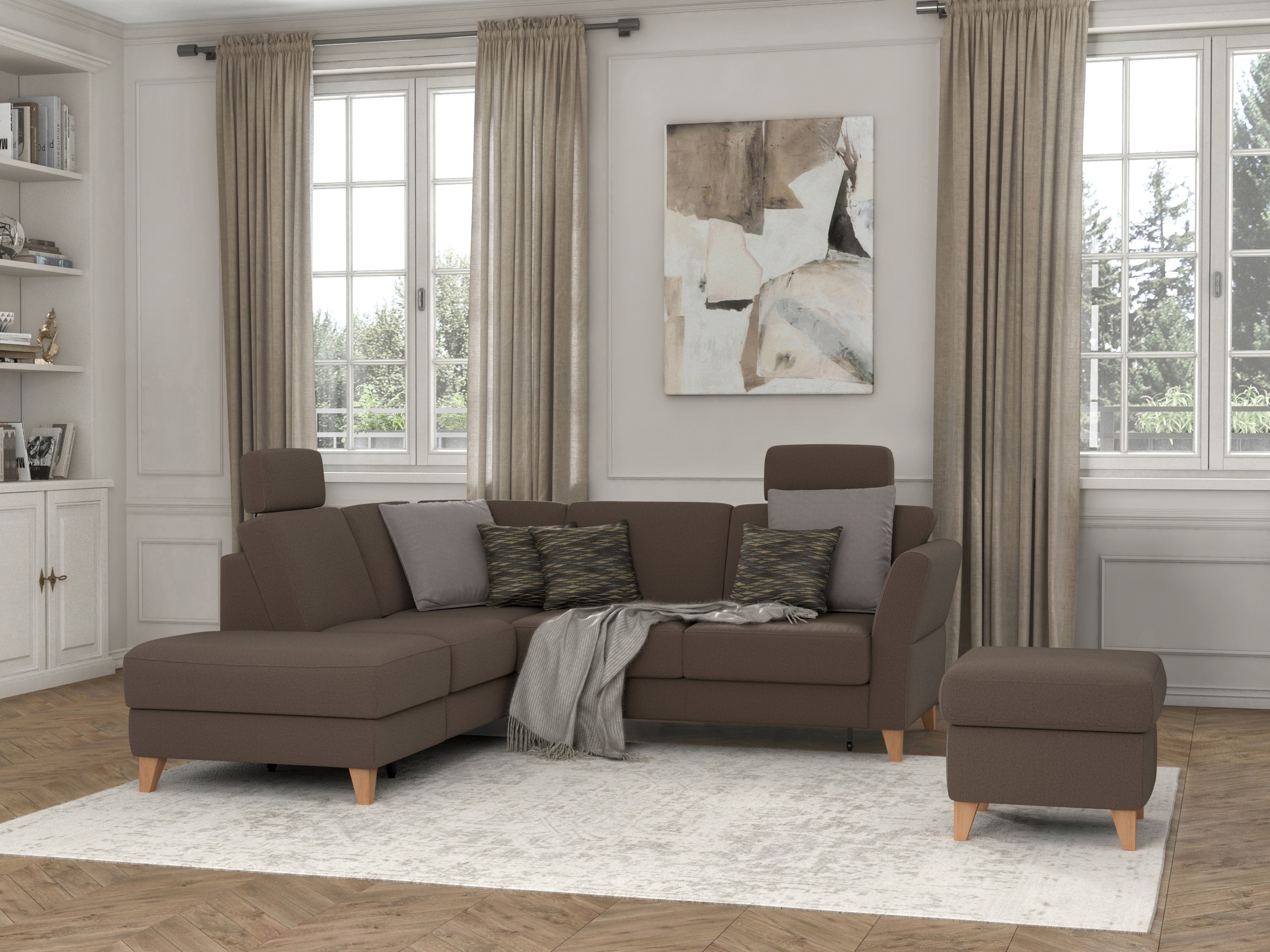 sit&more Stauraumhocker »Visby«, Stauraum, auch erhältlich mit Wasser zu reinigendem "Soft clean" Bezug