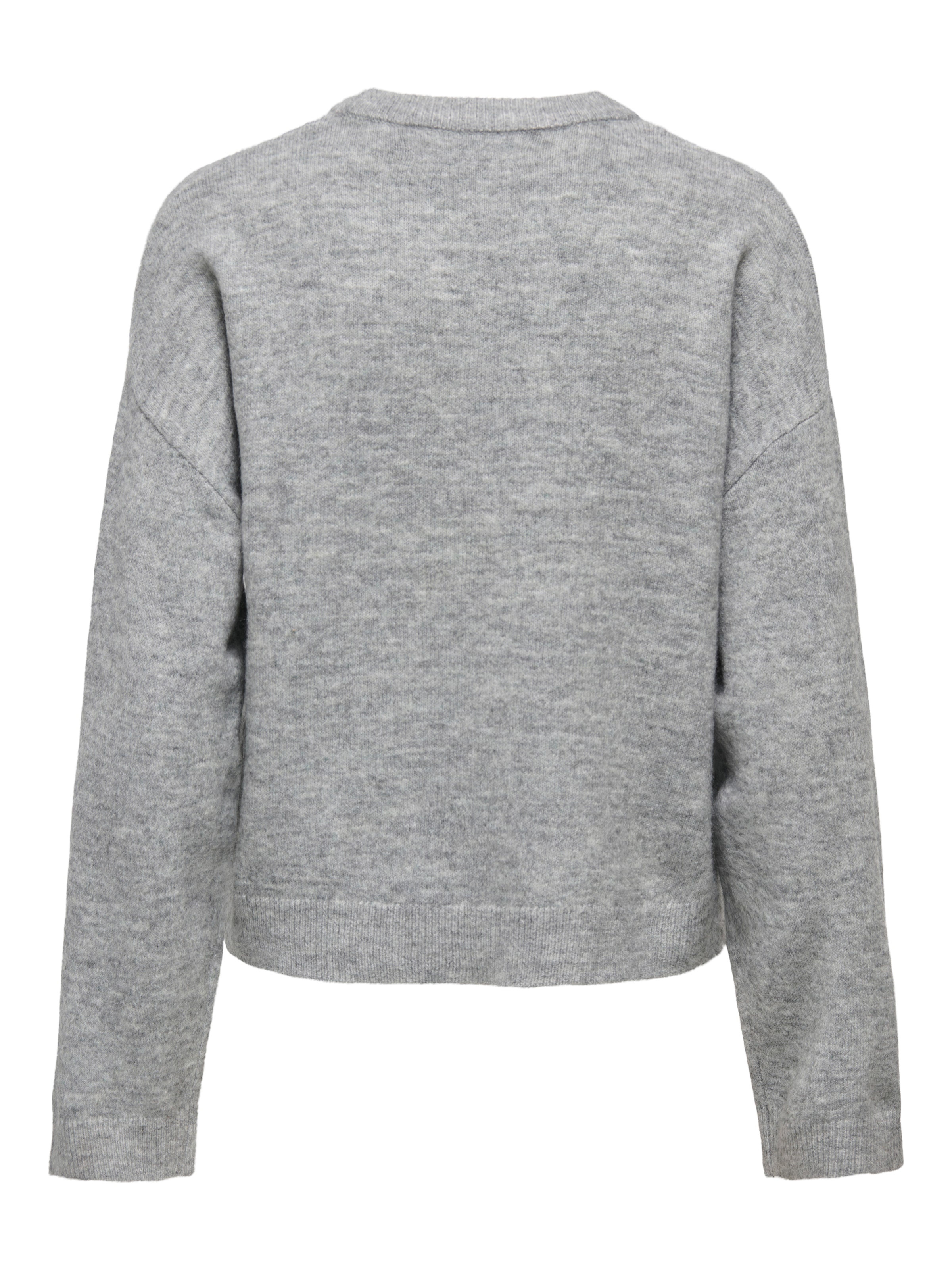 ONLY Rundhalspullover »ONLSIMONI L/S O-NECK PULLOVER KNT NOOS« Materialmix, regular fit