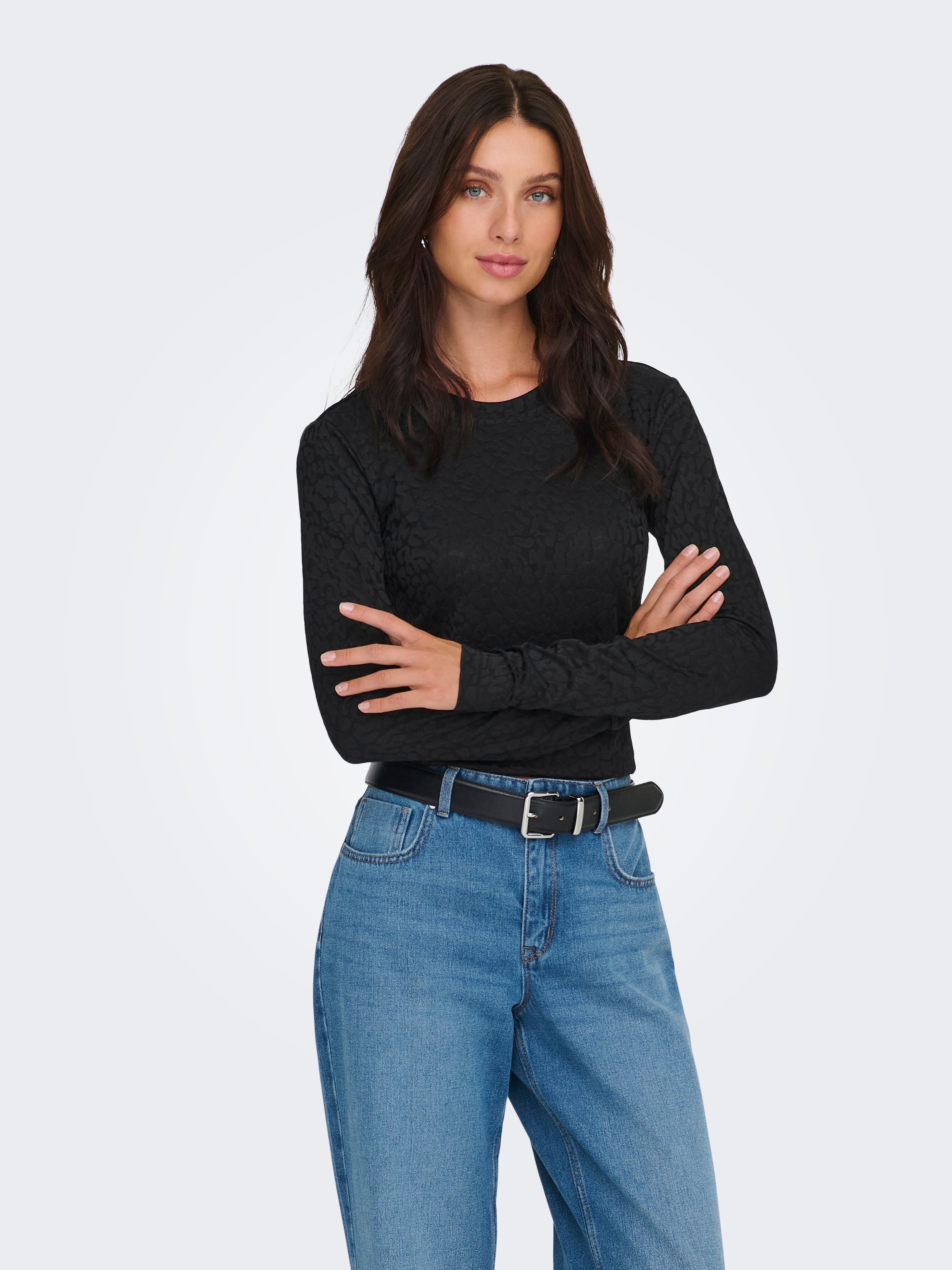 ONLY Langarmshirt »ONLZELE L/S ROUNDNECK TOP JRS«