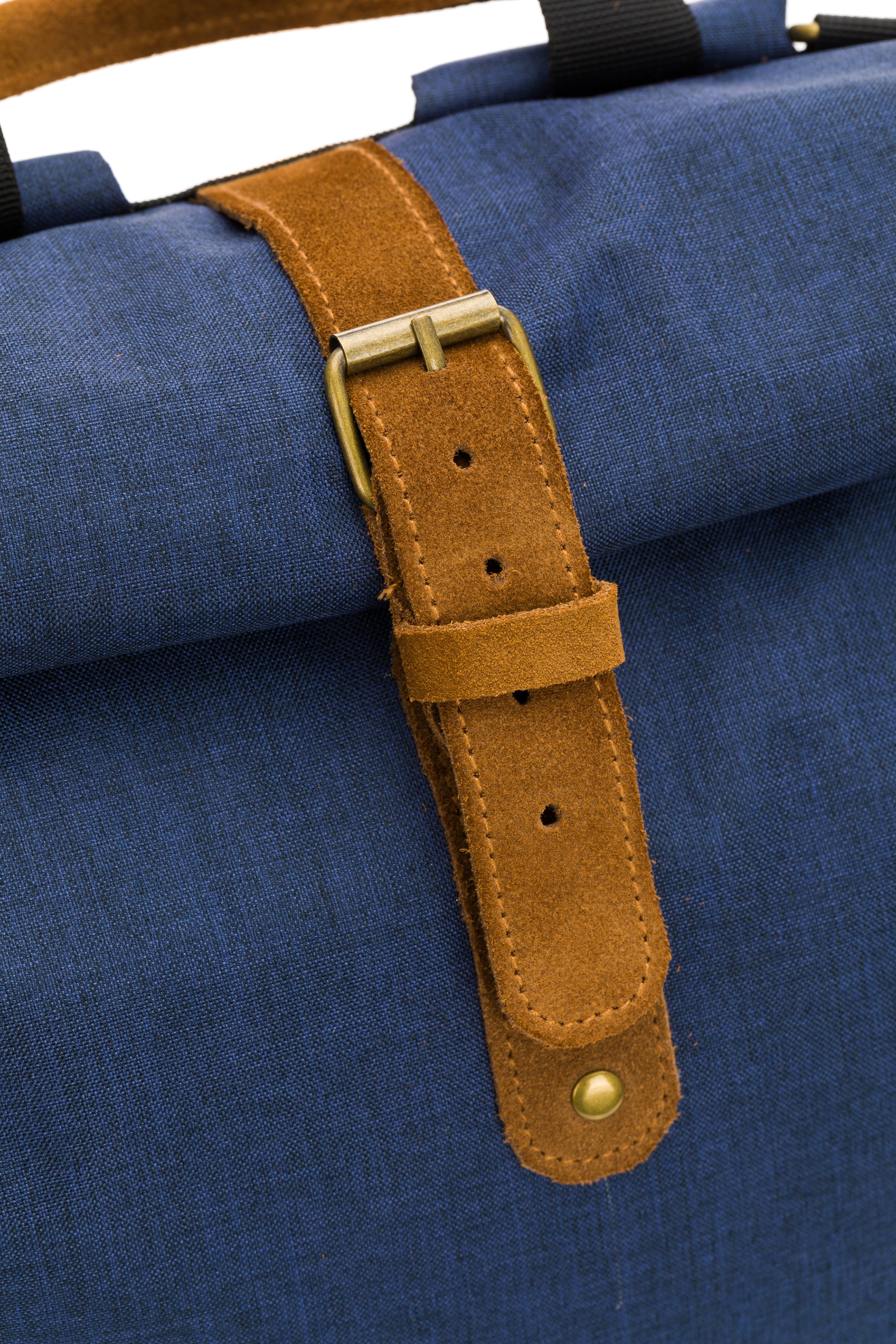 Fillikid Wickelrucksack »Rolltop Berlin, navy melange«, Reflektoren, inkl. Wickeltunterlage