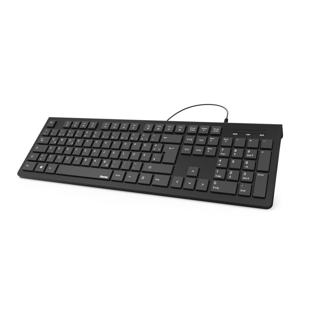 Hama PC-Tastatur »Basic-Tastatur "KC-200", Schwarz USB-A-Stecker, Kabellänge 1,5 m«