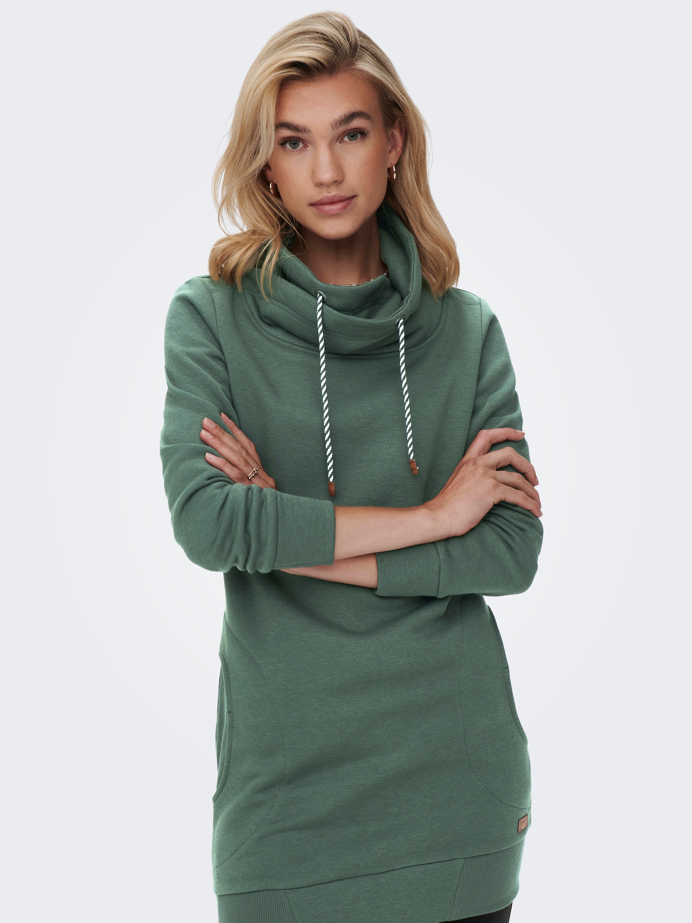 ONLY Sweatshirt »ONLBETTE L/S LONG HIGH NECK SWT«