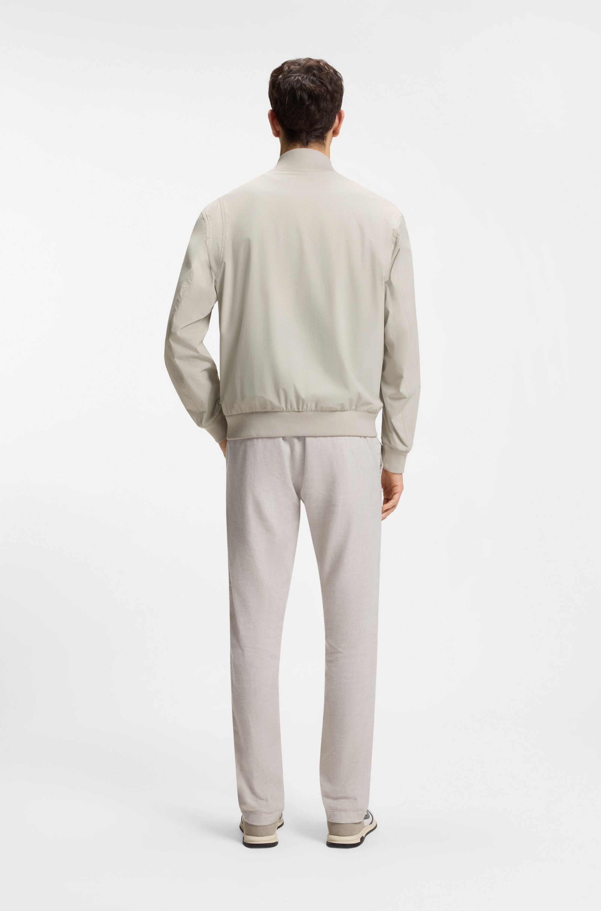 BOSS ORANGE Blouson »Osruf« Rippbündchen, Regular Fit, 2-wege-Reißverschluss