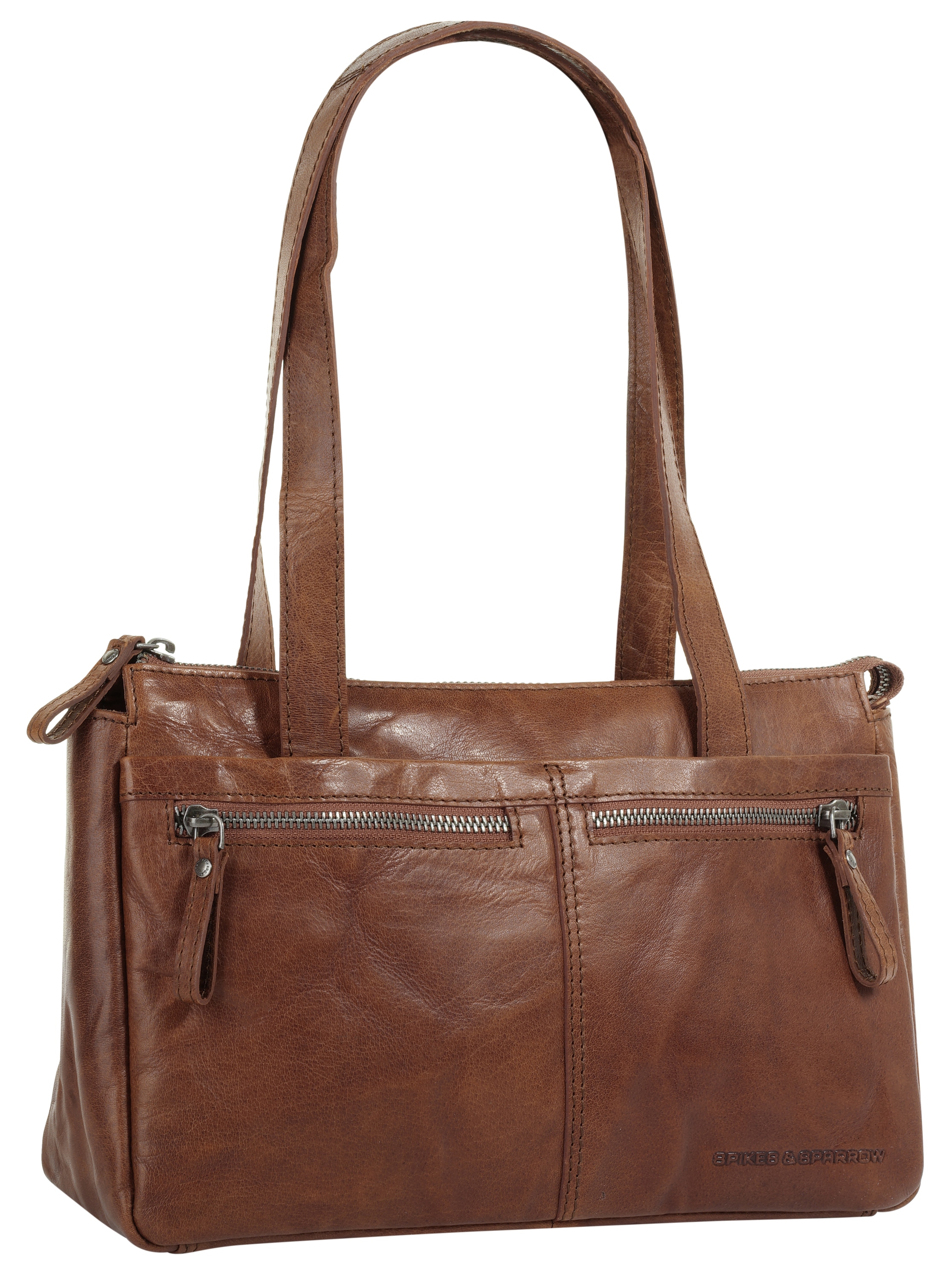 Spikes & Sparrow Henkeltasche, echt Leder