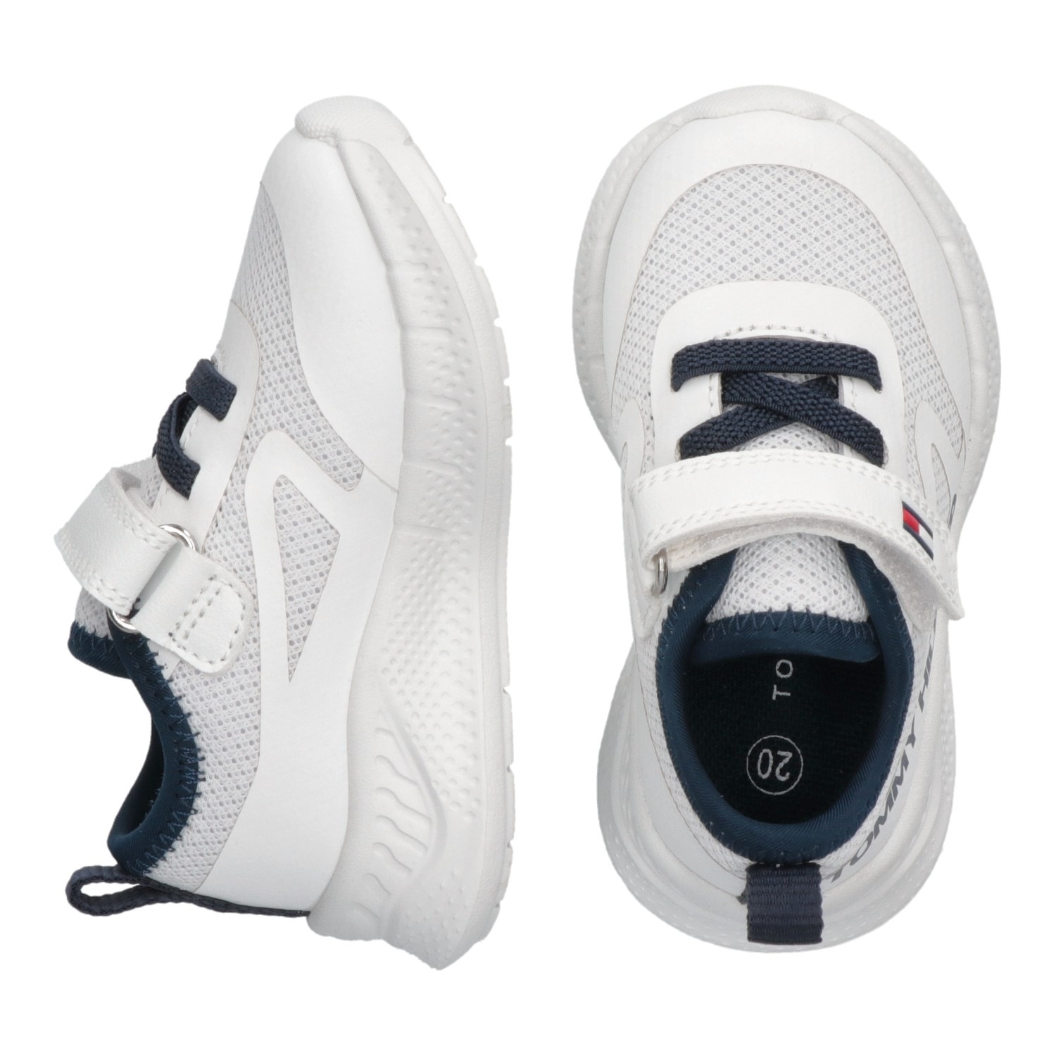 Tommy Hilfiger Sneaker, Slip-On Sneaker, Klettschuh mit großem Logoschriftzug