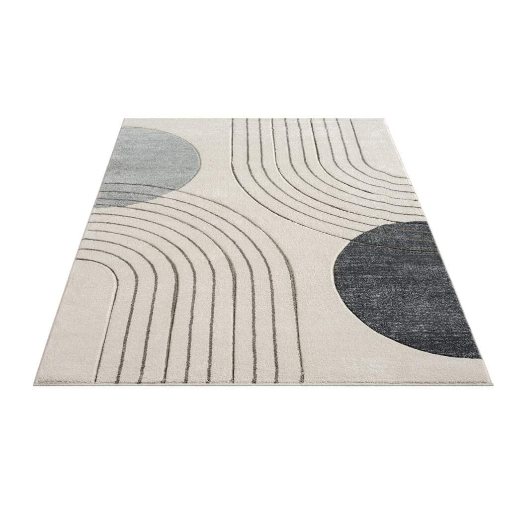 Carpet City Teppich »BONITO 7170«, rechteckig, Flachflor, Hochtief-Muster/  3D-Effekt