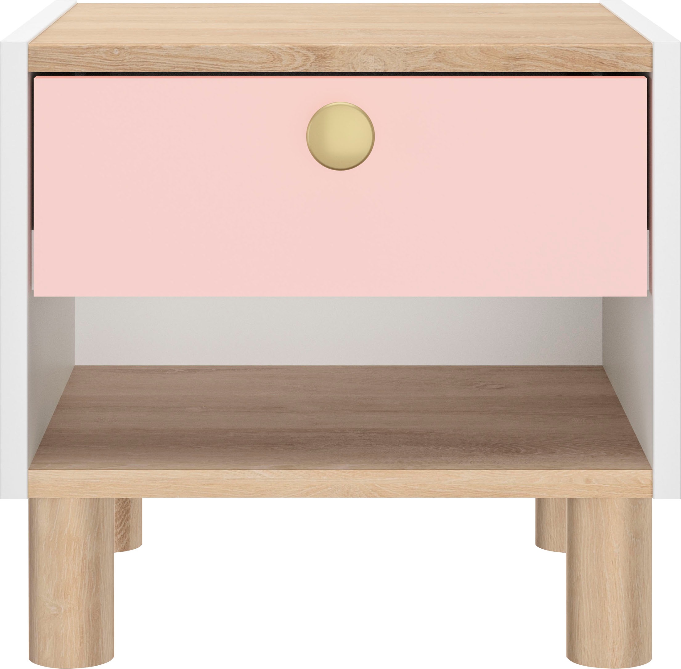 Gami Nachttisch »Romy«, (1 St.), Elegantes Design für eine sanfte und feminine Atmosphäre.