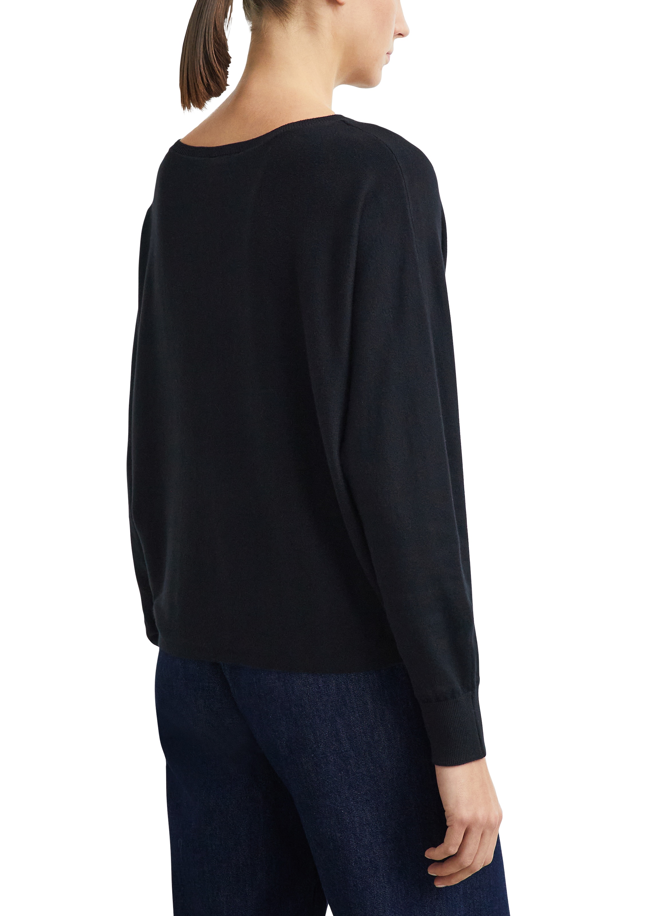 Comma Strickpullover Rundhals / mit Viskose