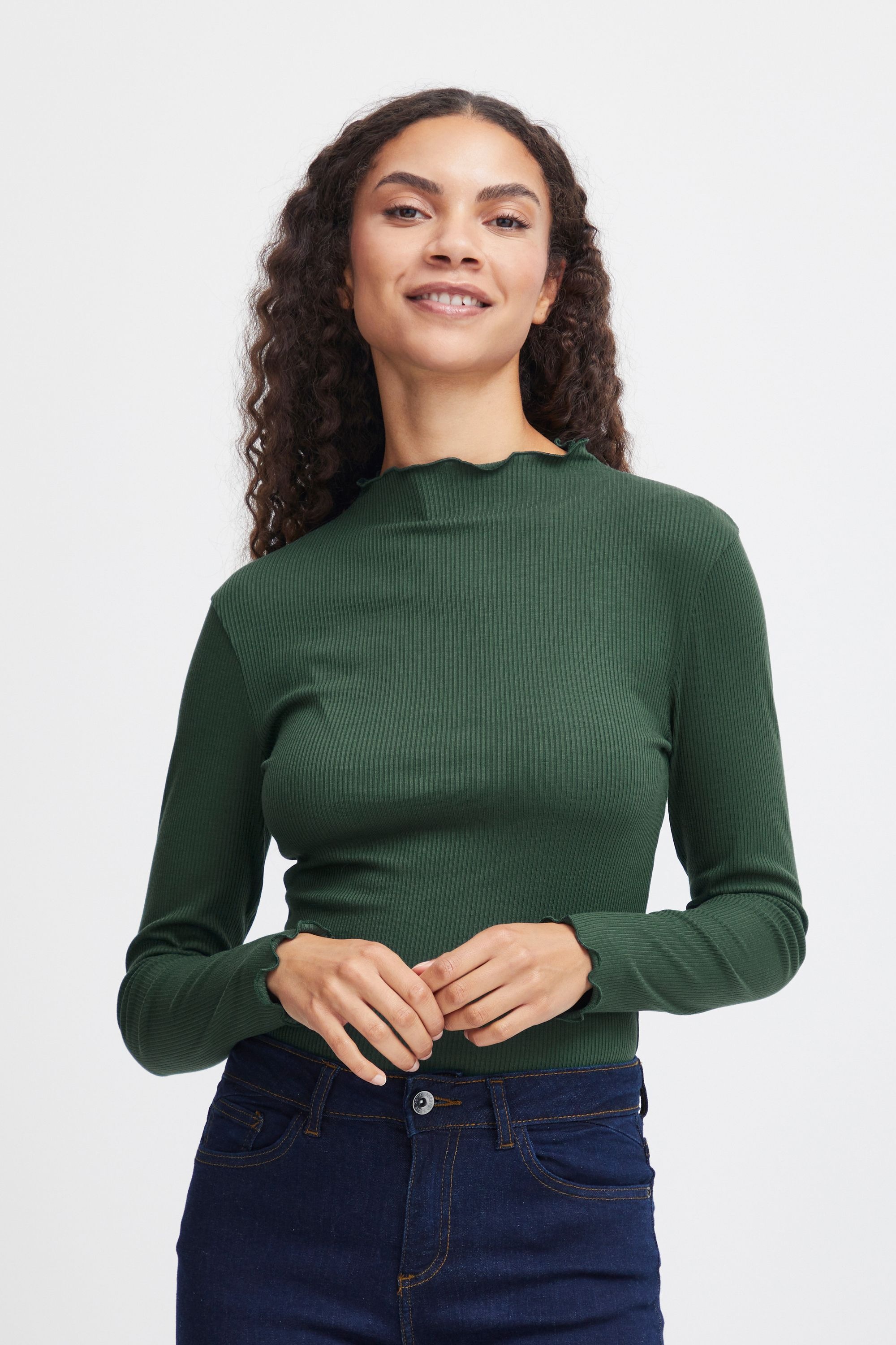 b.young Sweatshirt »Shirttop BYPAPILONE HIGH NECK TSHIRT -«