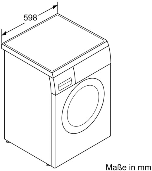 BOSCH Waschmaschine, WUU28T21, mit Garantie 1400 kg, U/min 9 3 XXL Jahren