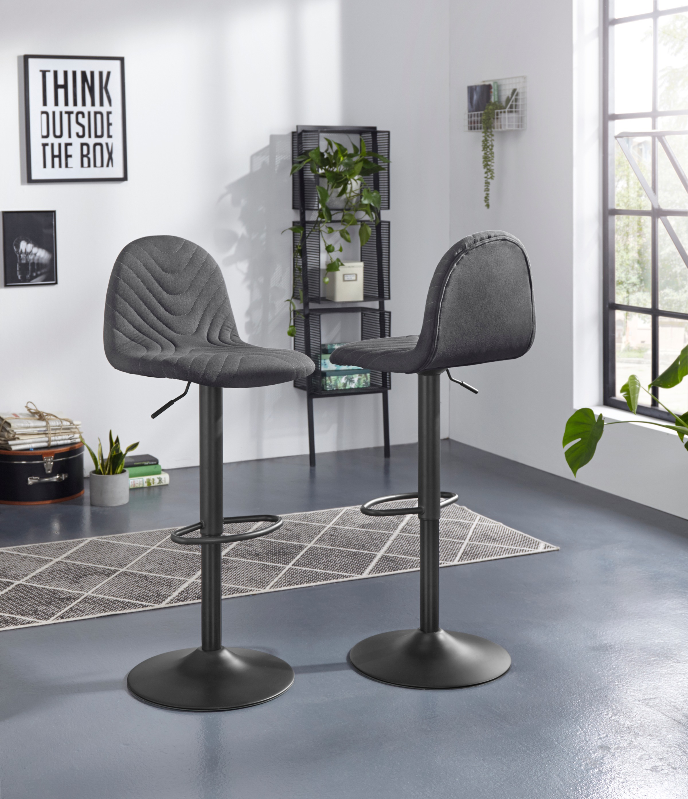 Homexperts Bargruppe »Nika-Circus 2«, (Set, 3 tlg., Tisch mit 2 Barhockern)