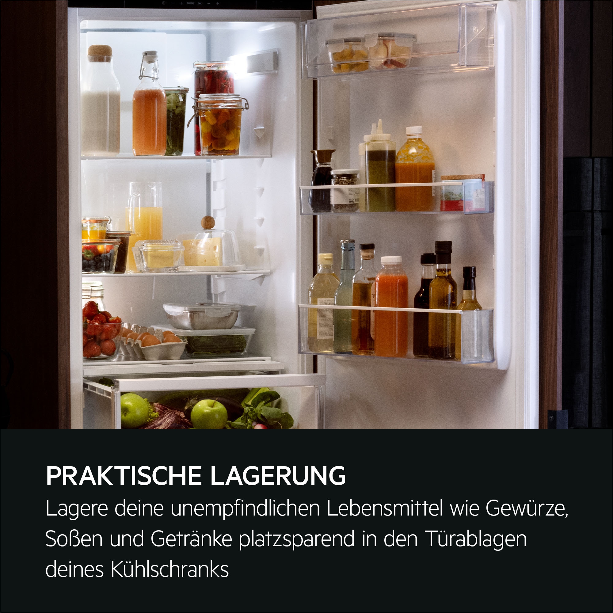 AEG Einbaukühlgefrierkombination 5000 »TSC5S183DF« 176,9 cm hoch 55,7 cm breit LowFrost: Erheblich weniger Eisbildung