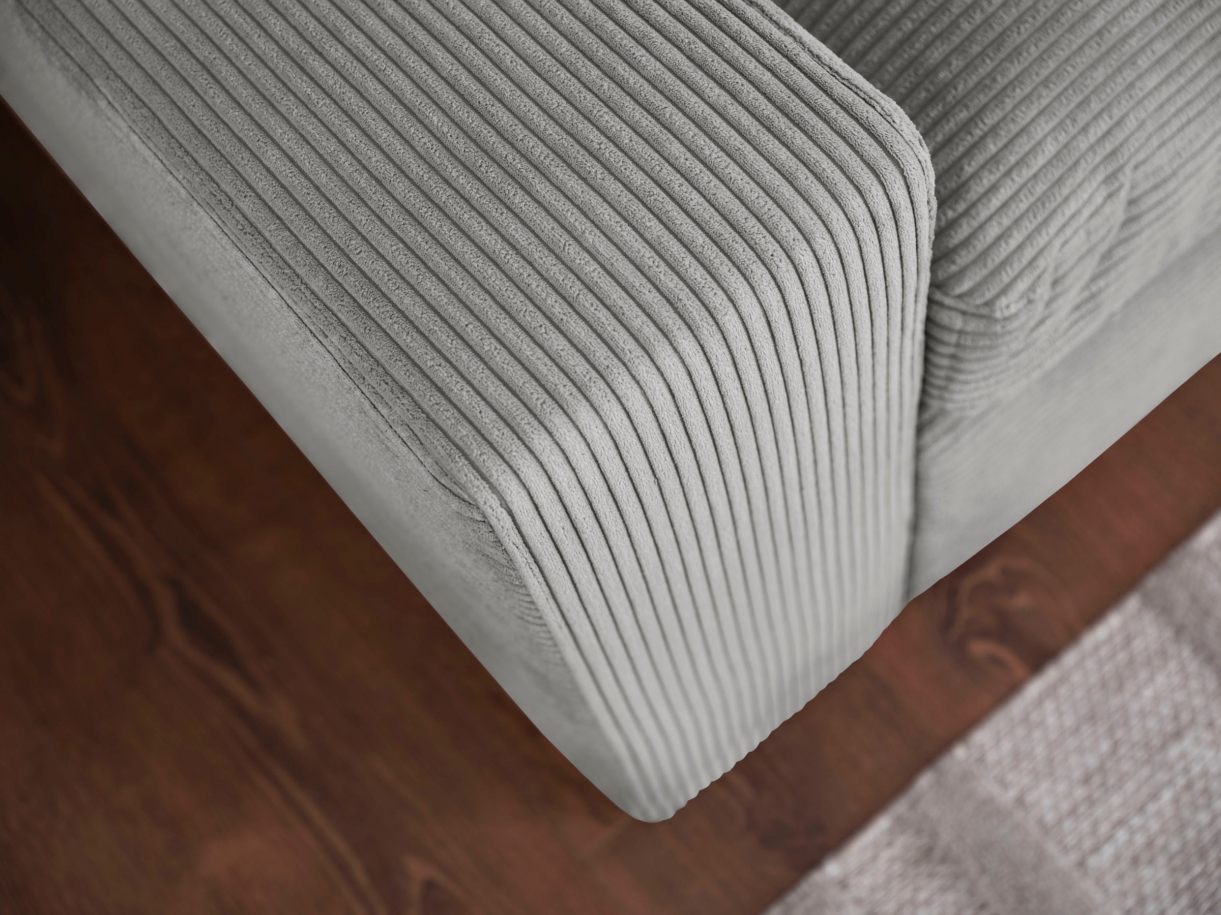 alina Ecksofa »Sandy«, mit losen Sitz und Rückenkissen, in modernem Cordstoff