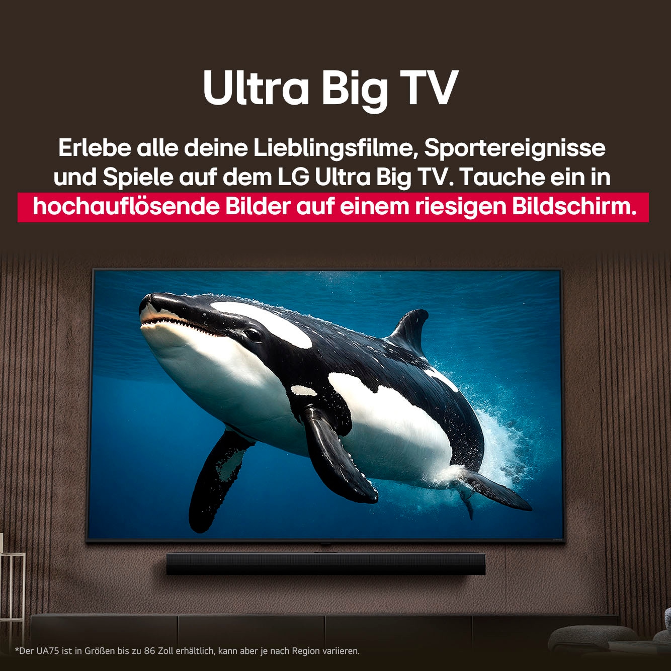 LG LED-Fernseher »75UA74006LB«, 4K Ultra HD, Smart-TV