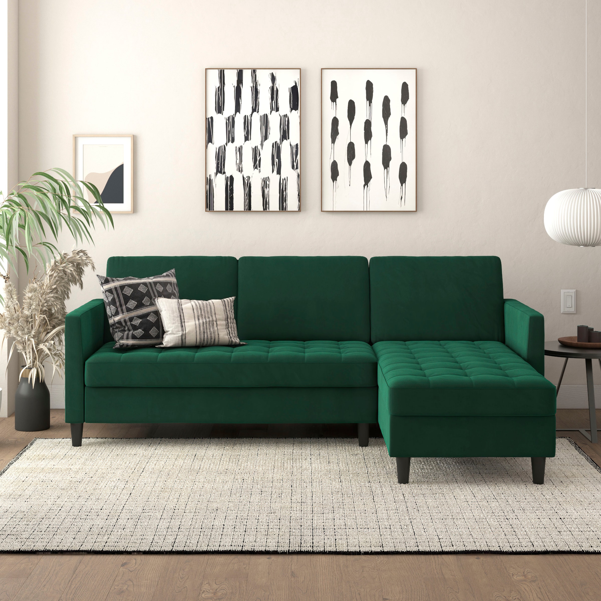 Dorel Home Ecksofa »Presley«, Ecksofa UNIVERSAL mit verstellbare Bett-Funktion online bei Rückenlehne und Stauraum