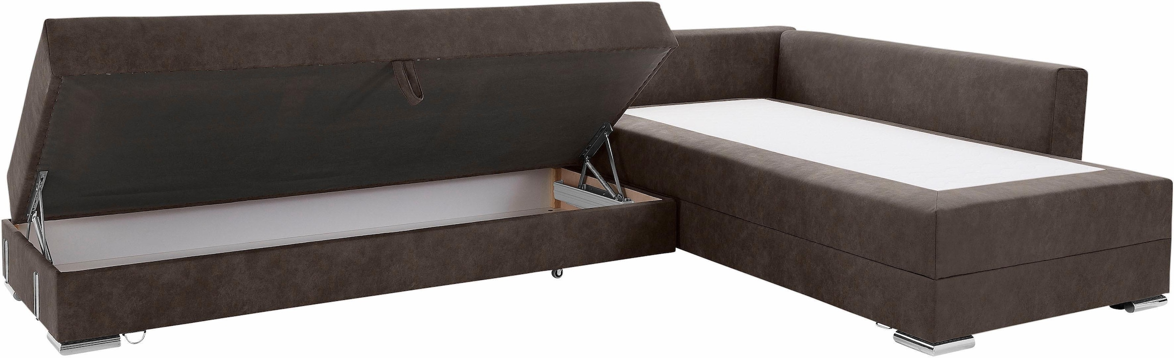 INOSIGN Ecksofa »Night & Day L-Form«, mit Boxspring Bettfunktion 180x200 cm, Dauerschläfer