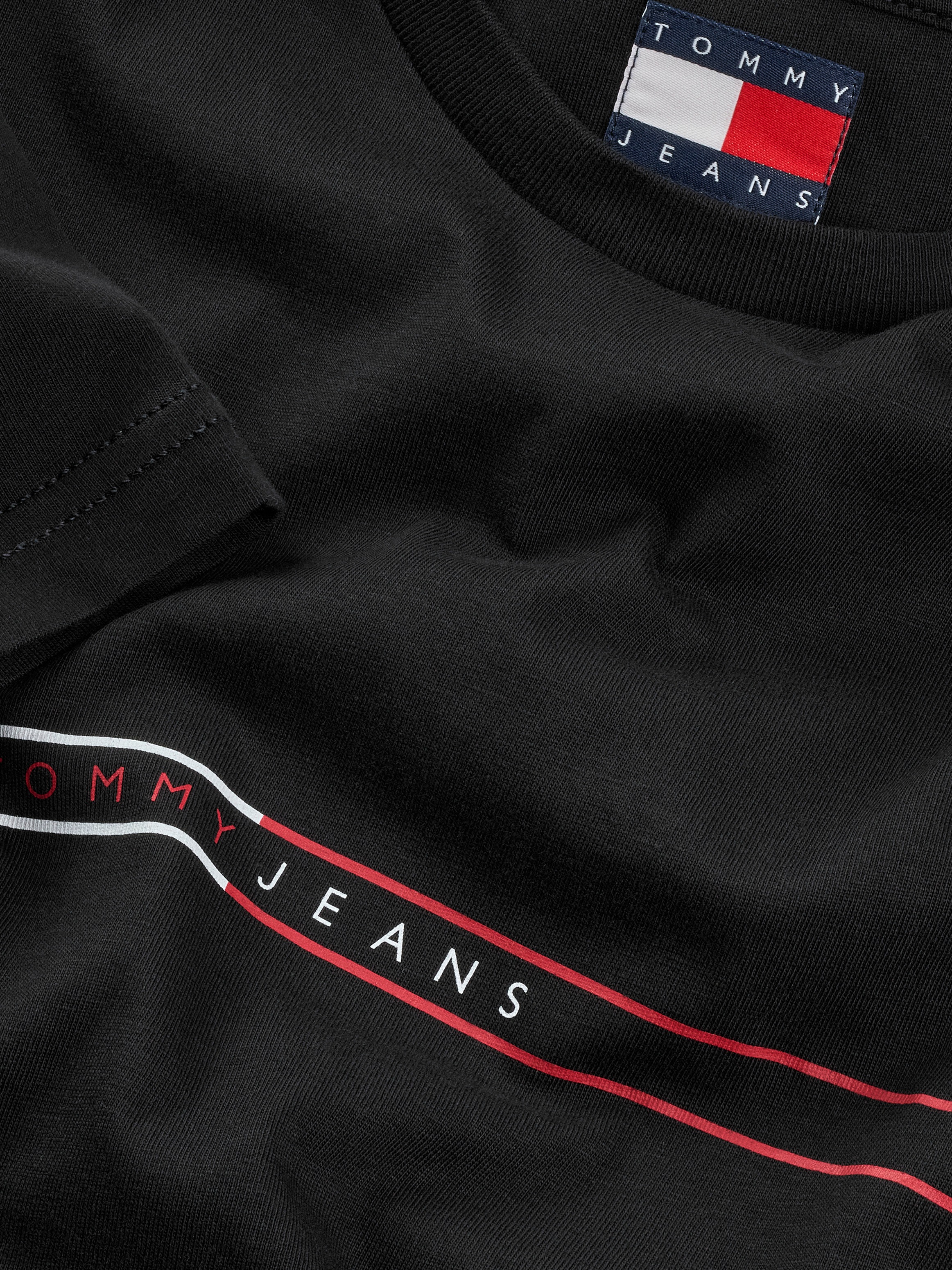 Tommy Jeans Kurzarmshirt »TJM SLIM ENTRY GRAPHIC TEE EXT« Mit Rundhalsausschnitt