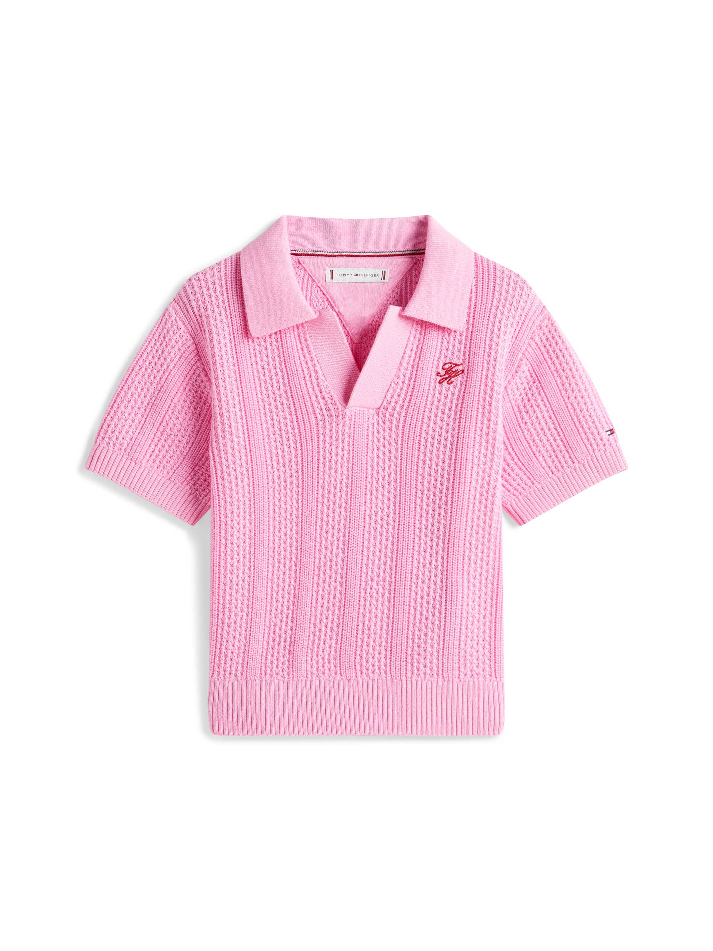 Tommy Hilfiger Kurzarmpullover Polokragen, reine Baumwolle, Regular Fit, Kinder bis 16 Jahre