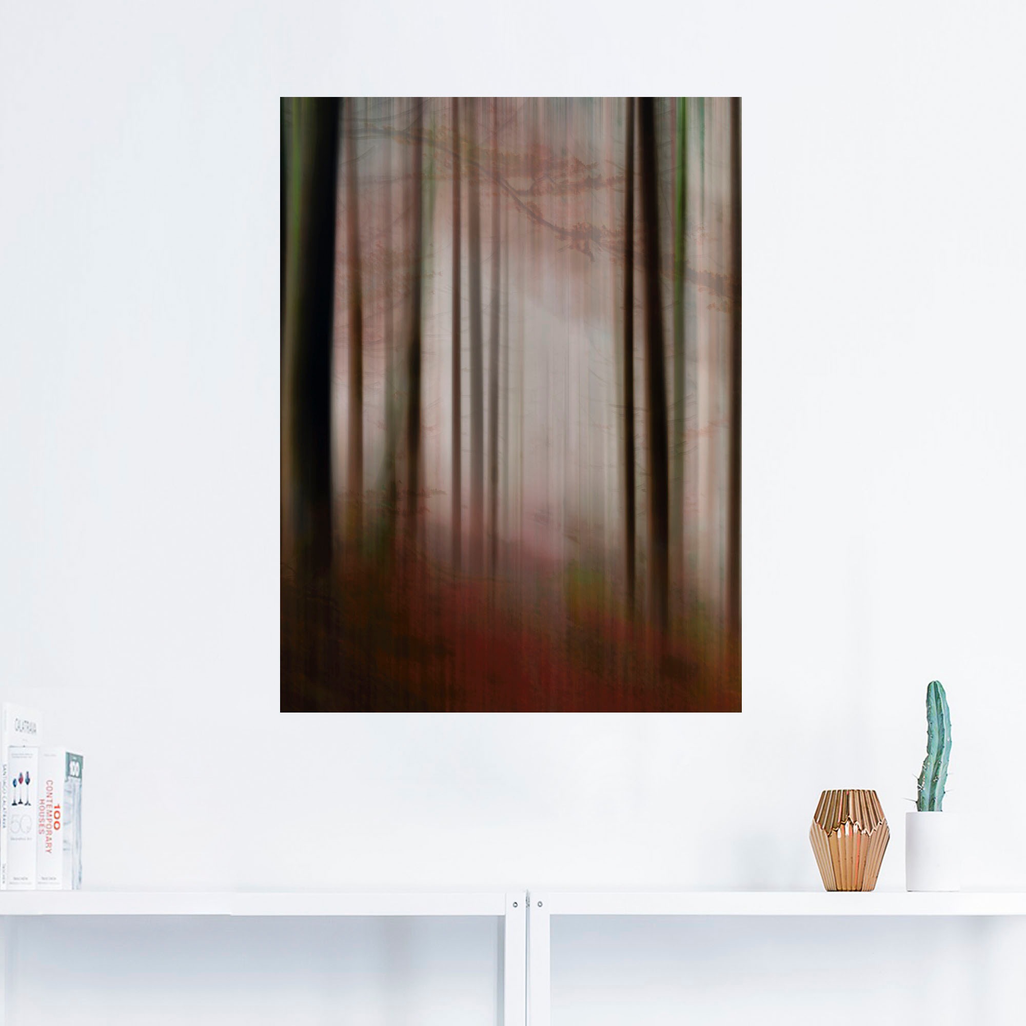 Artland Wandbild »Im Nebel - Waldlichtung«, Wald, (1 St.), als Alubild, Leinwandbild, Wandaufkleber oder Poster in versch. Größen