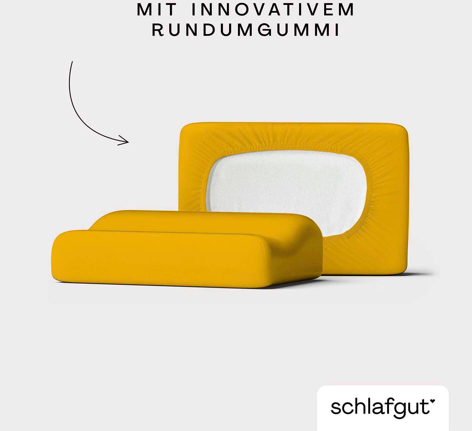 Schlafgut Kissenbezug »Pure flexibler Kissenbezug für Nackenstützkissen« Bio-Baumwolle mit Elasthan, mit Gummizug, bügelfrei