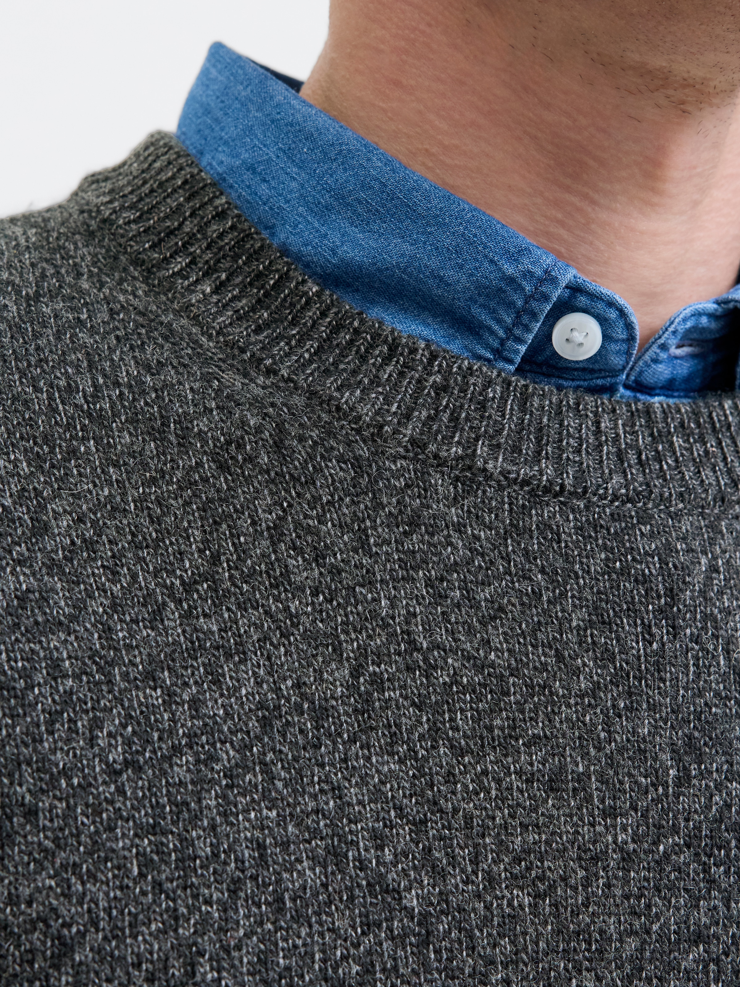 Jack & Jones Rundhalspullover »JPRBLULAMBSWOOL KNIT CREW NECK«