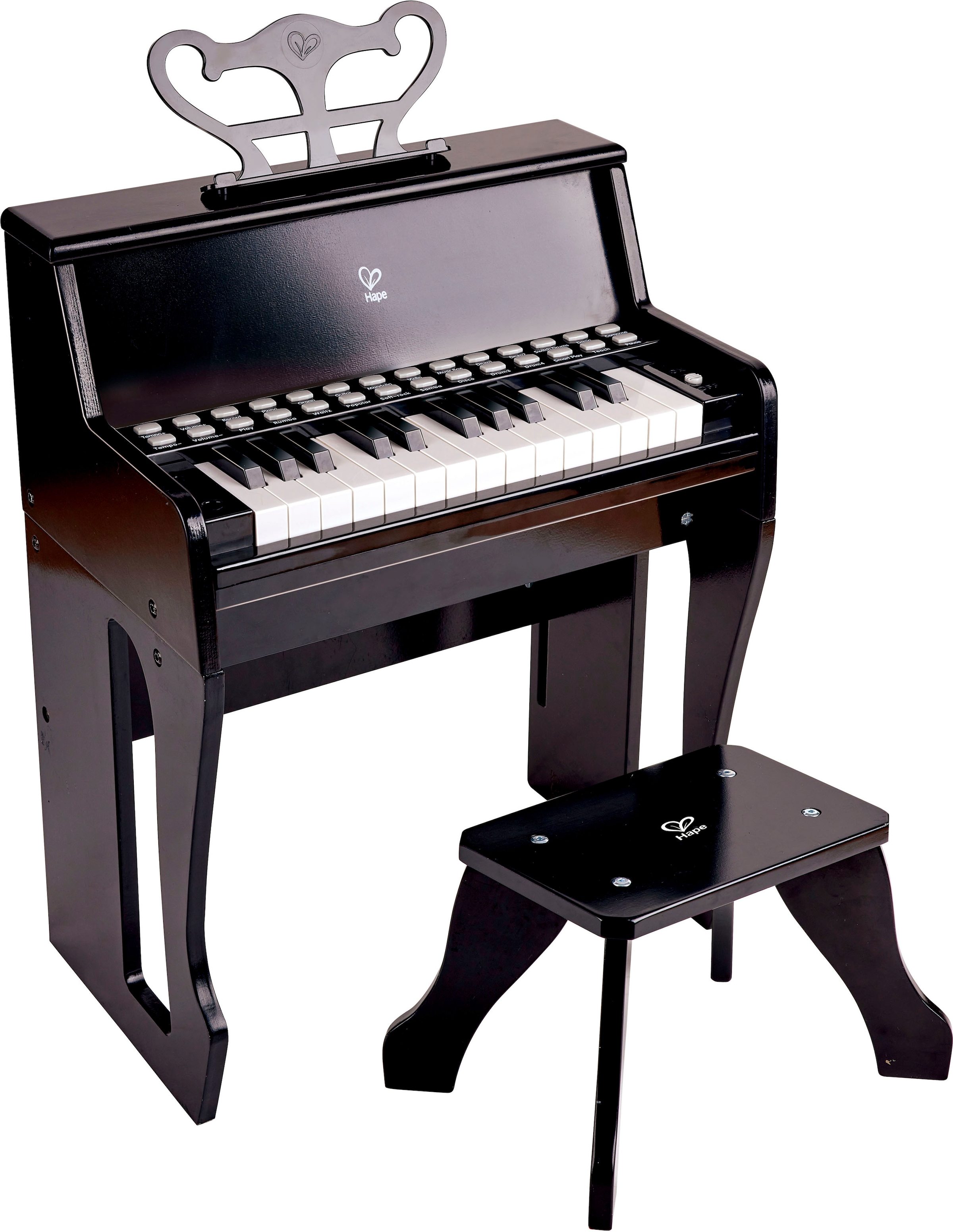 Spielzeug-Musikinstrument »Leuchttasten-Piano mit Hocker«, FSC®- schützt Wald - weltweit