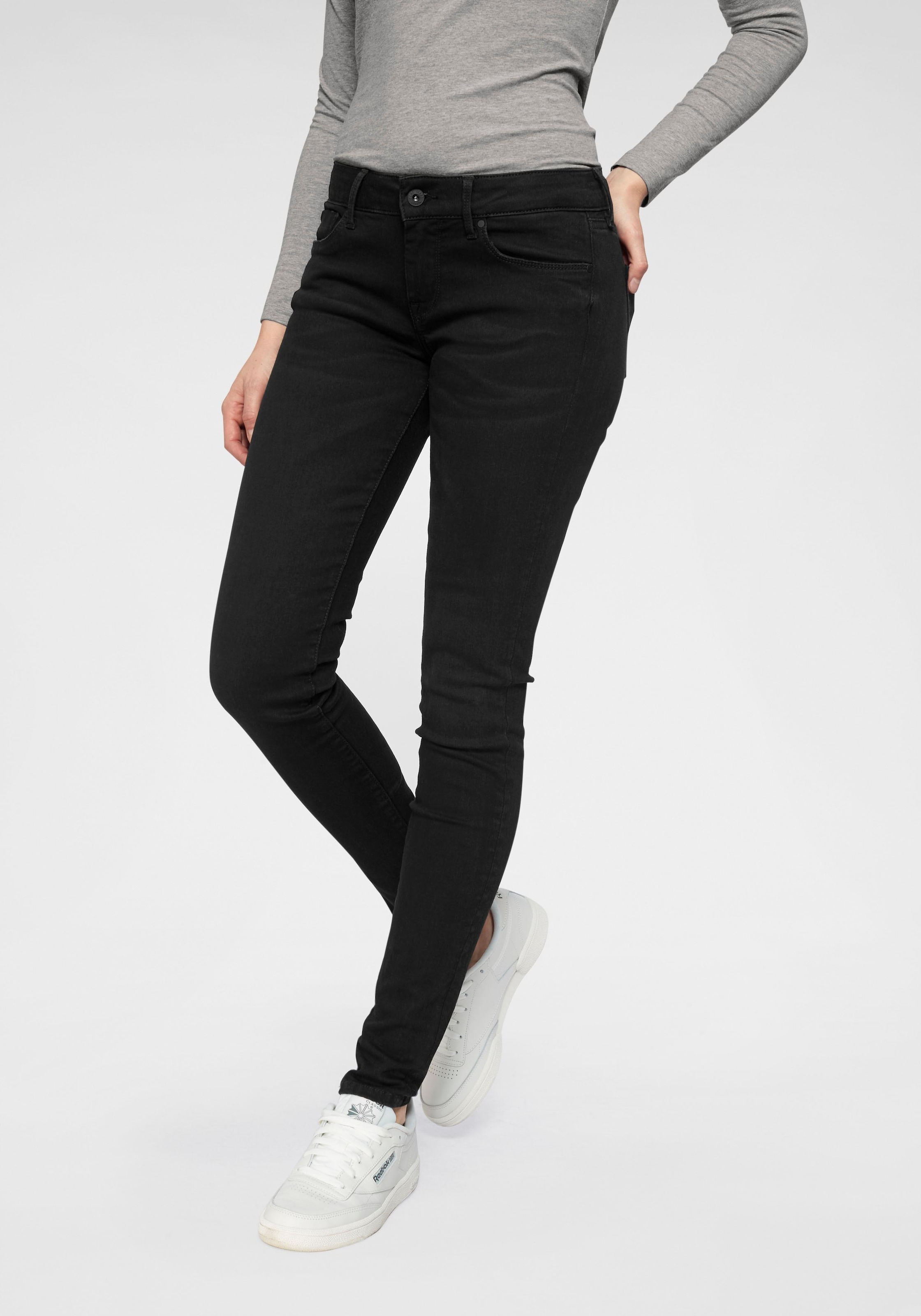 Skinny-fit-Jeans 1-Knopf ♕ Bund bei Jeans 5-Pocket-Stil im mit Stretch-Anteil Pepe und »SOHO«,