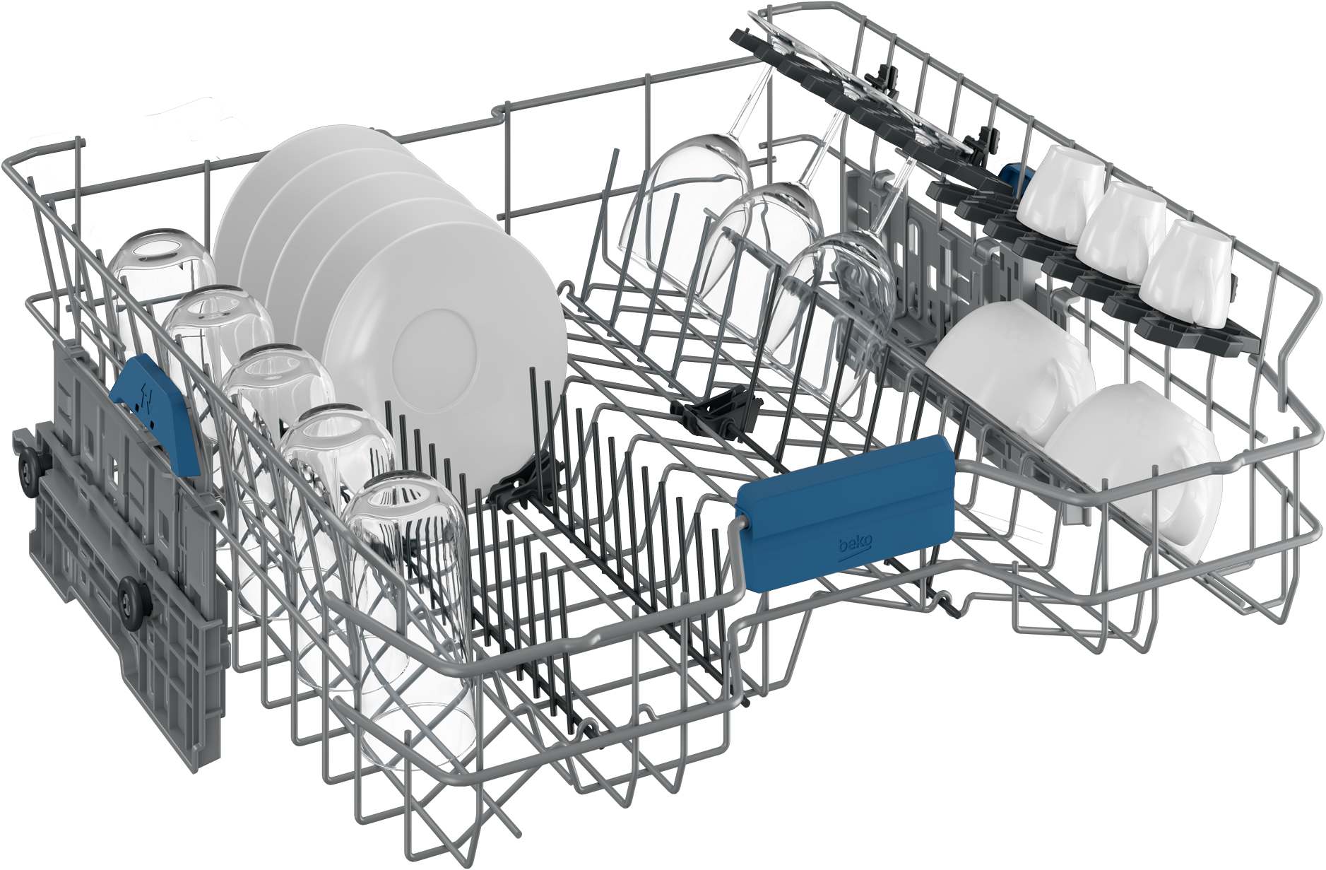 BEKO Unterbaugeschirrspüler »BDDN25530X 7624191677« 15 Maßgedecke Watersafe+