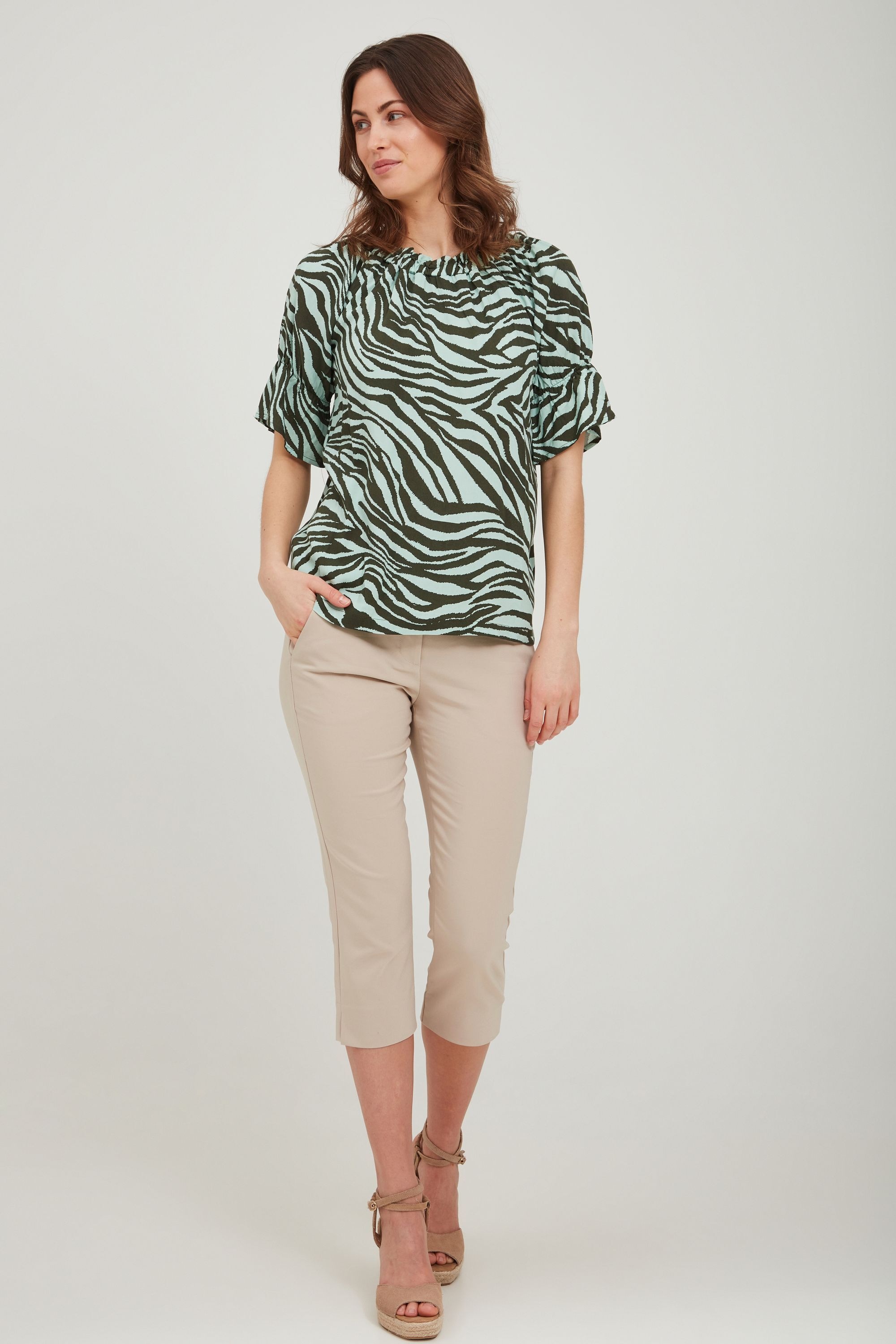 fransa Shirtbluse »Blusenshirt FRAlzebra«
