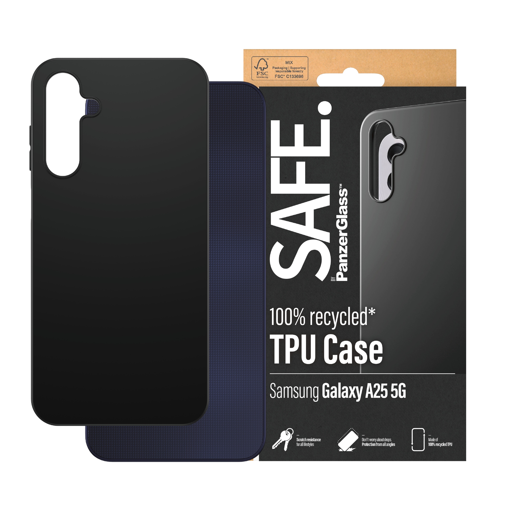 SAFE by PanzerGlass Handyhülle »TPU Case für Samsung A25 5G«, Backcover, Schutzhülle, stoßfest