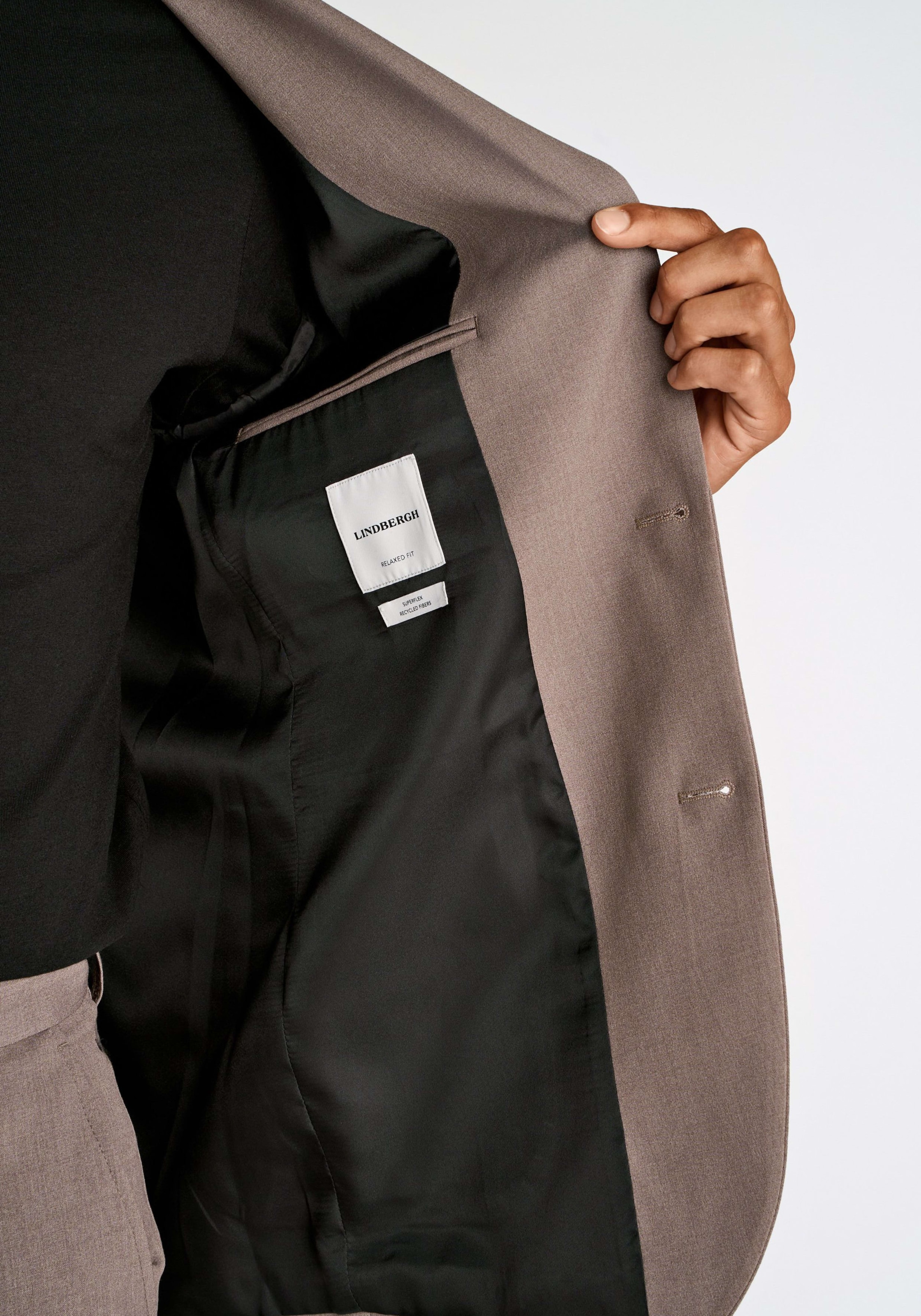 LINDBERGH Sakko mit Viskose und Stretch, in melierter Optik