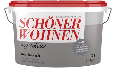 SCHÖNER WOHNEN-Kollektion Wand- und Deckenfarbe »my colour - my basalt«, 5 Liter, my... kaufen